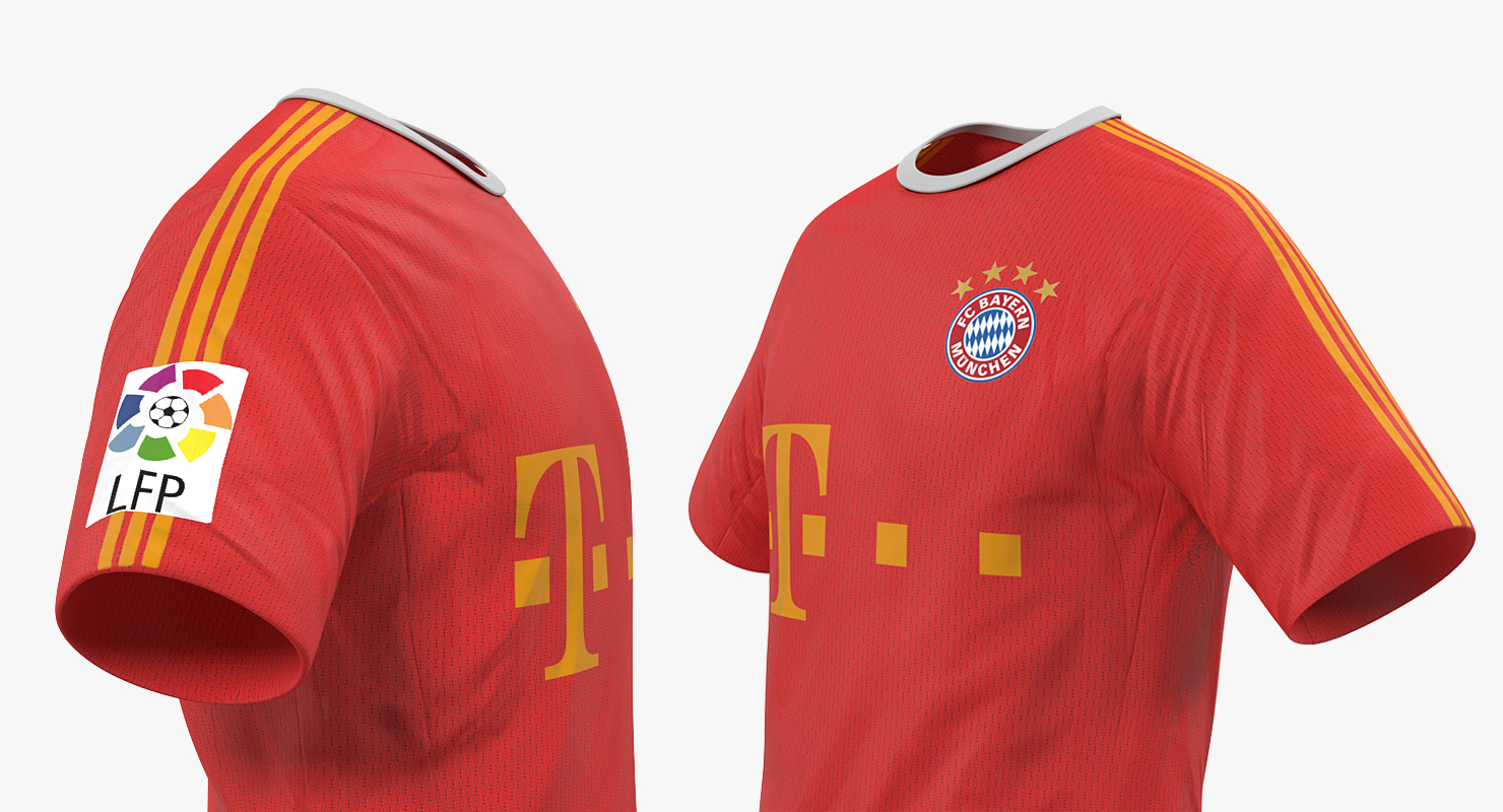 3D Soccer T Shirt Bayern 2 model