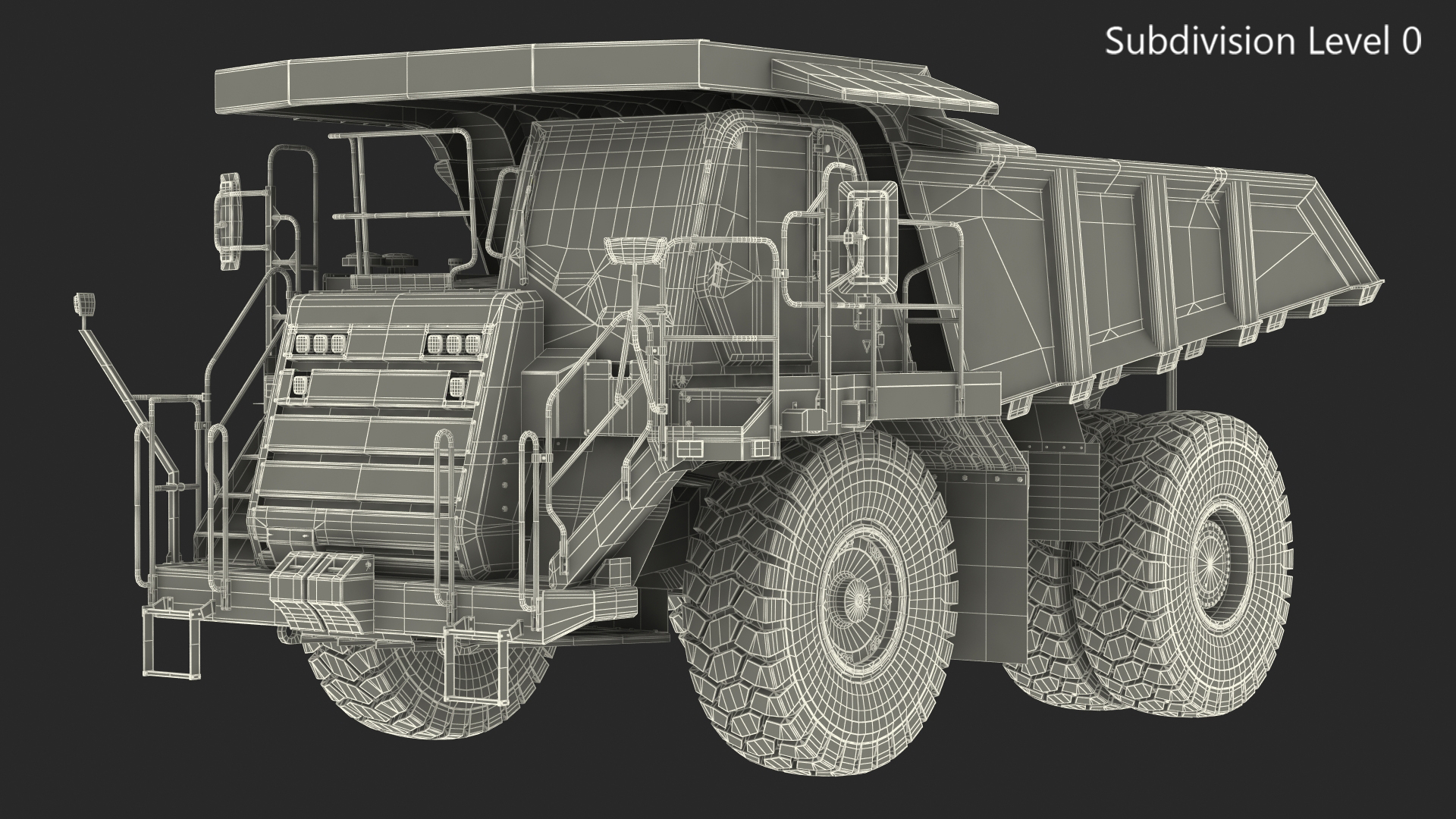 3D Off Highway Dump Truck Dirty model
