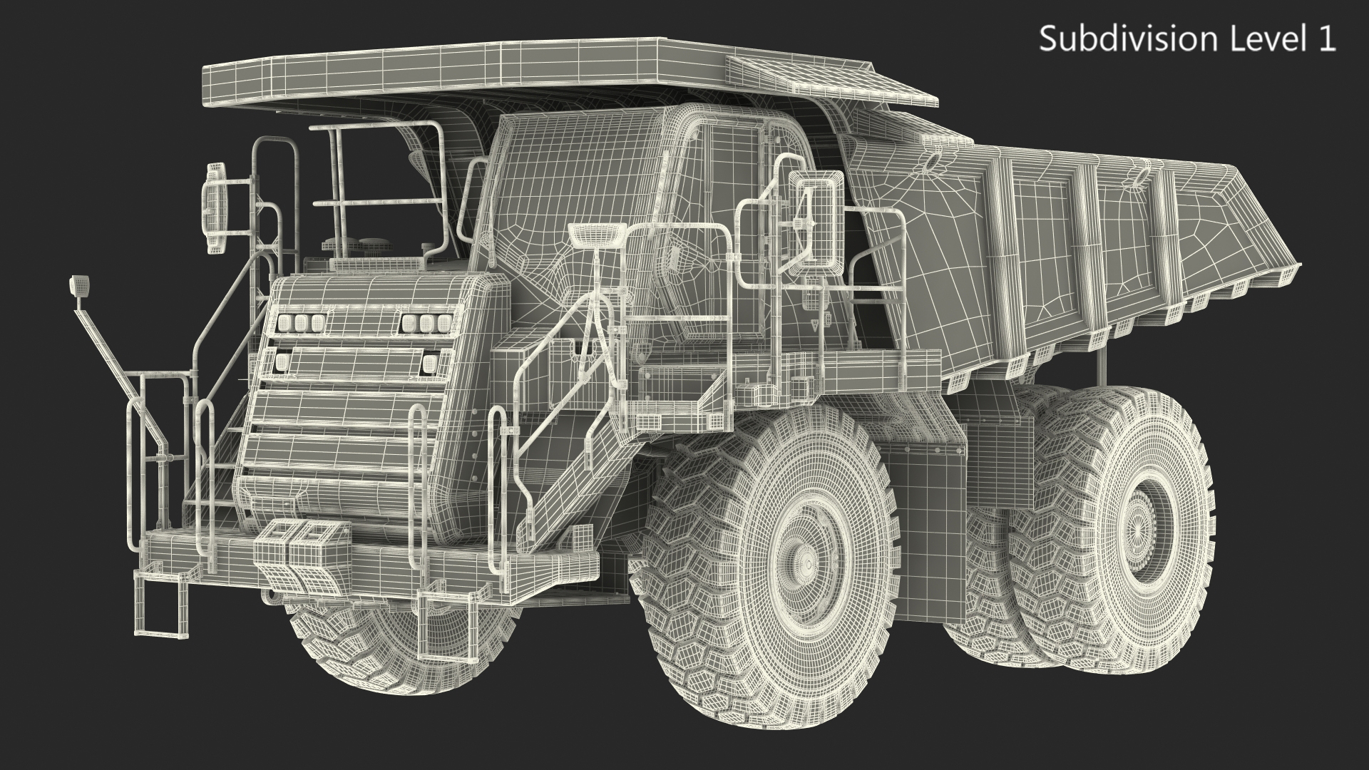 3D Off Highway Dump Truck Dirty model