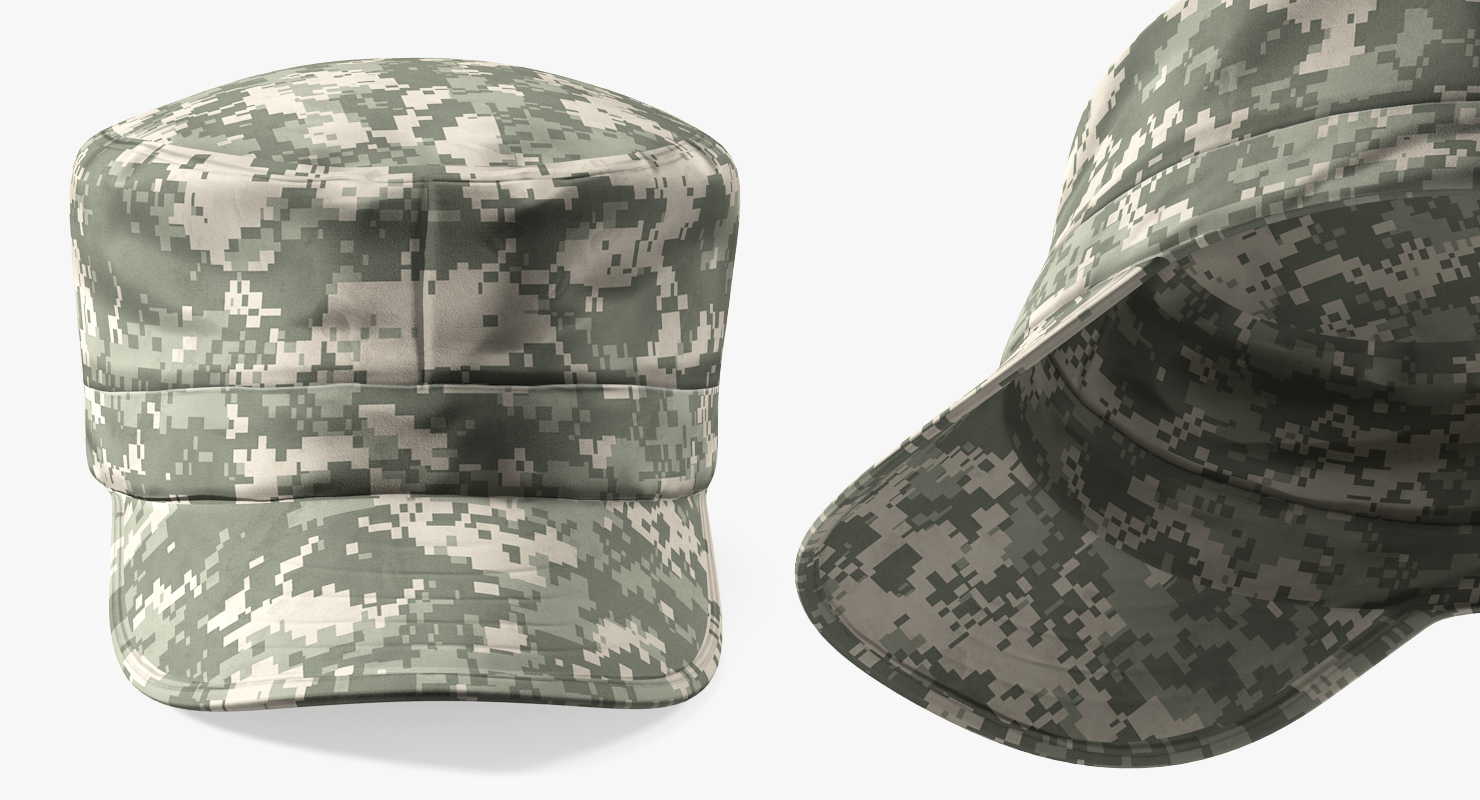 3D US Army Black Soldier Uniform T-Pose