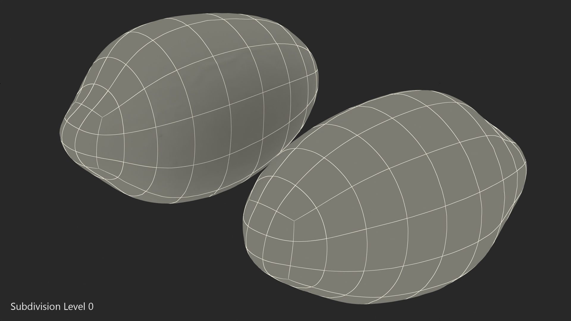Peeled Peanuts 3D model
