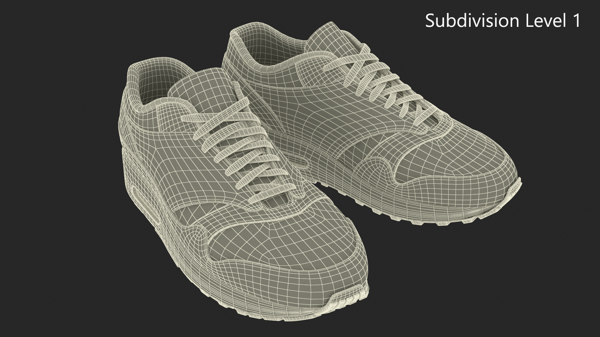 Black Sneakers 3D model