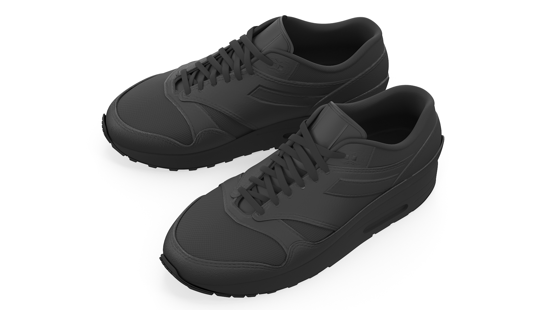 Black Sneakers 3D model