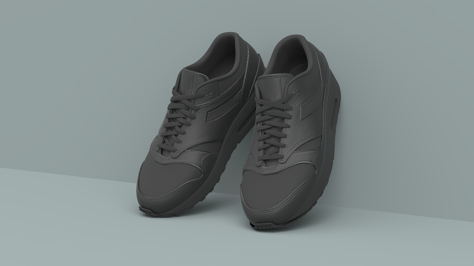 Black Sneakers 3D model