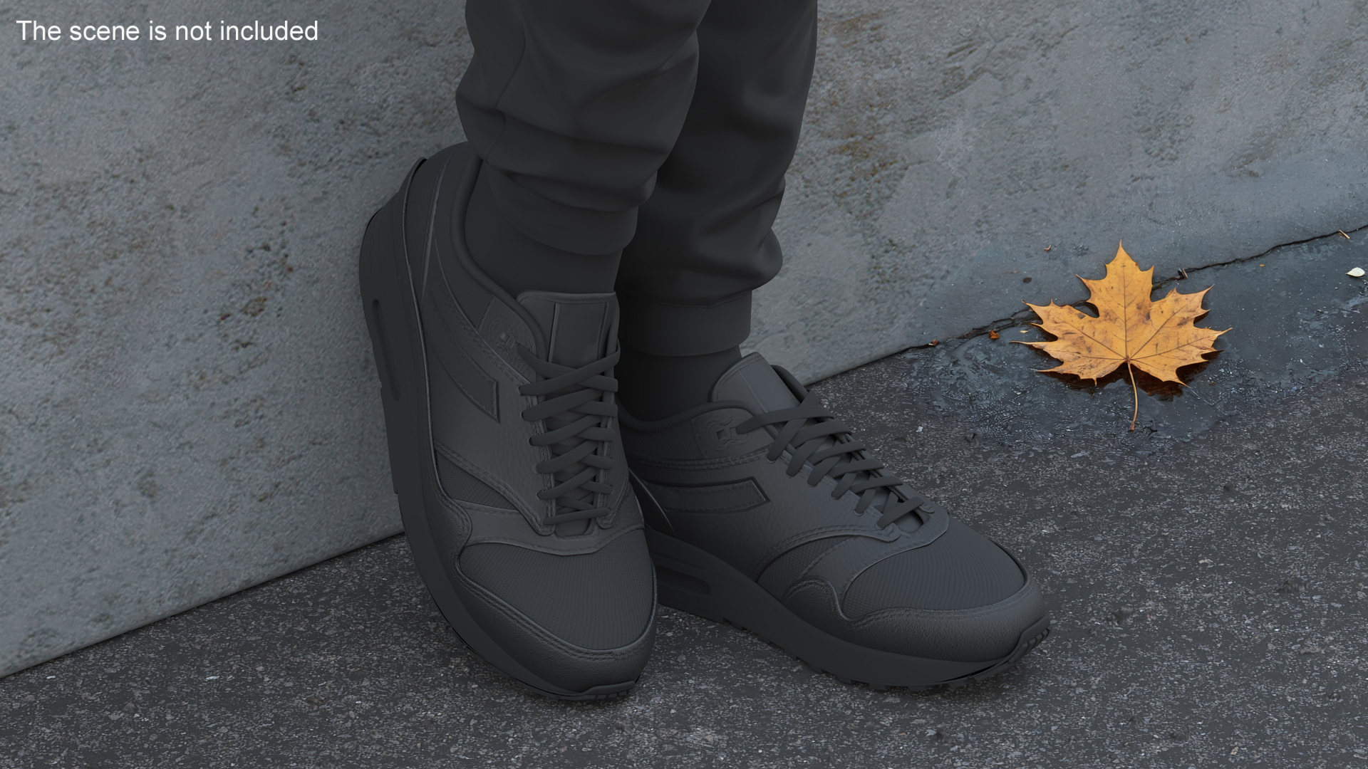 Black Sneakers 3D model