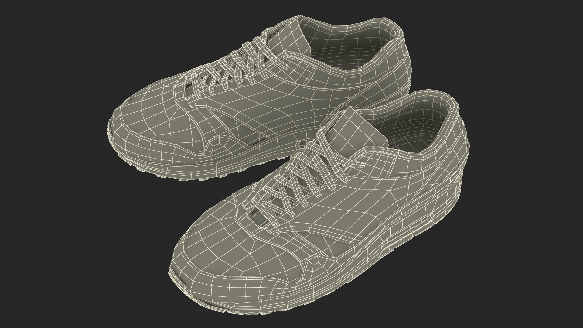 Black Sneakers 3D model