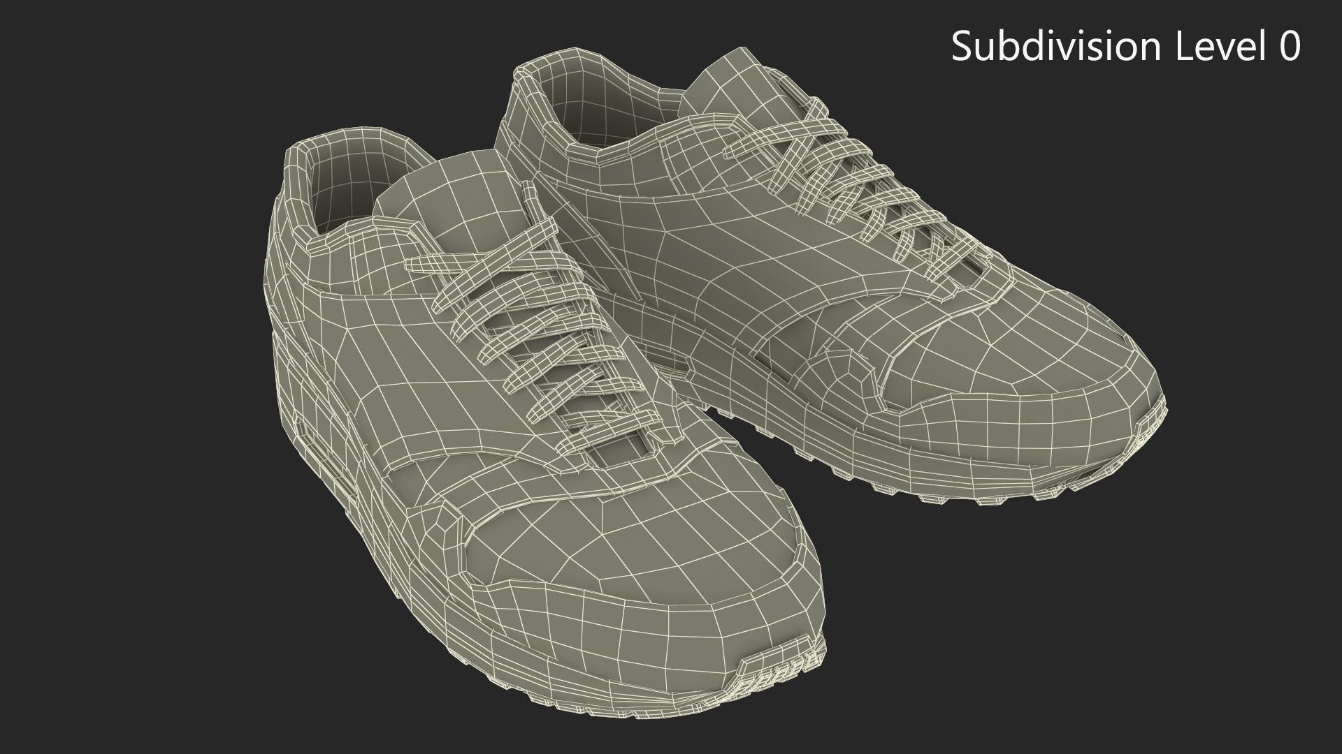 Black Sneakers 3D model