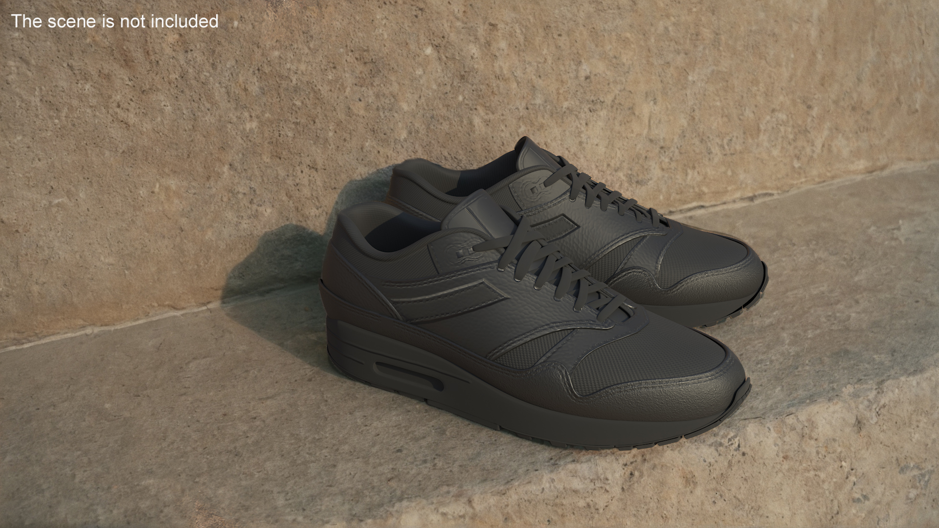 Black Sneakers 3D model