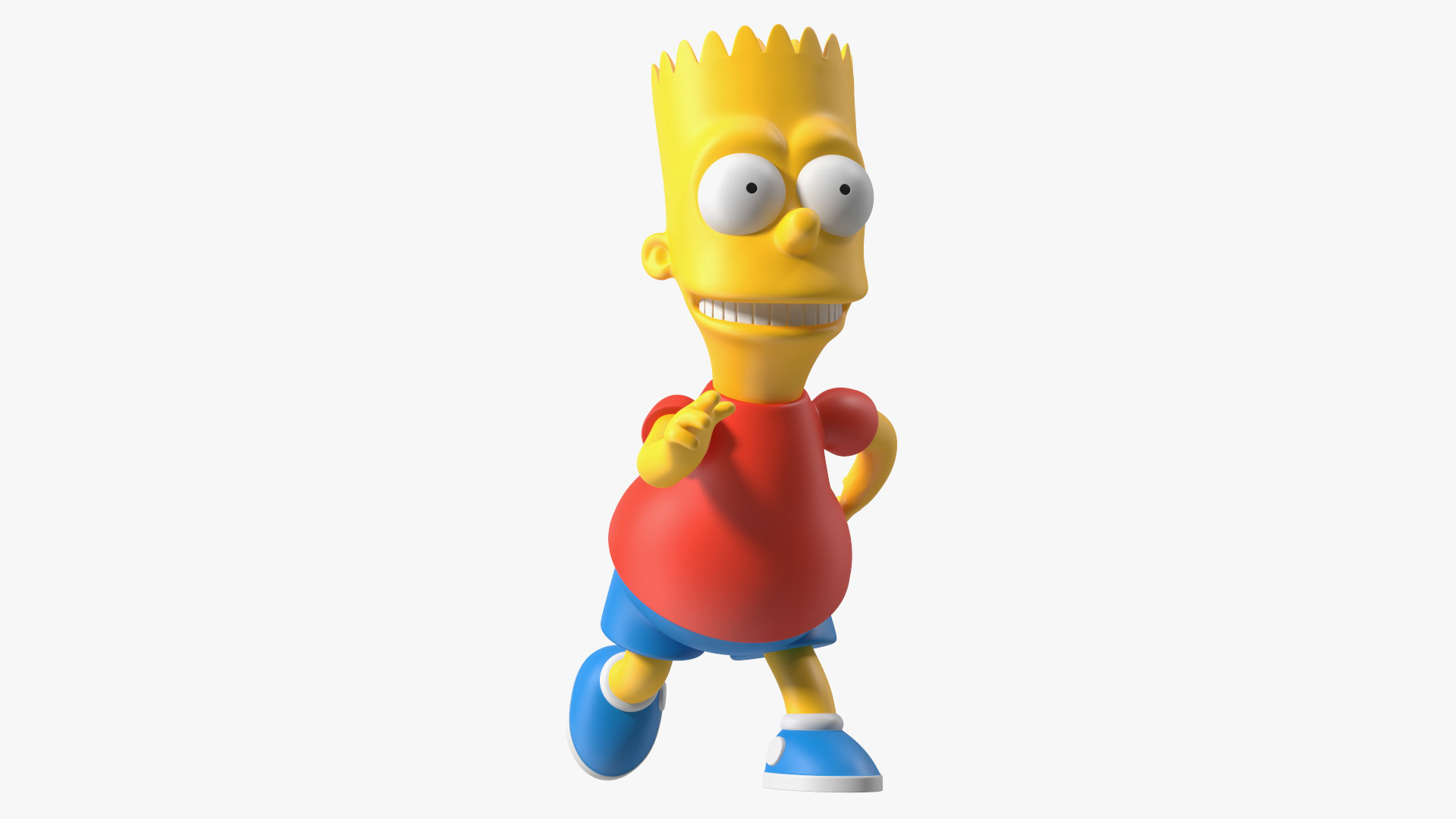 3D Bart Simpson Character Rigged for Modo model