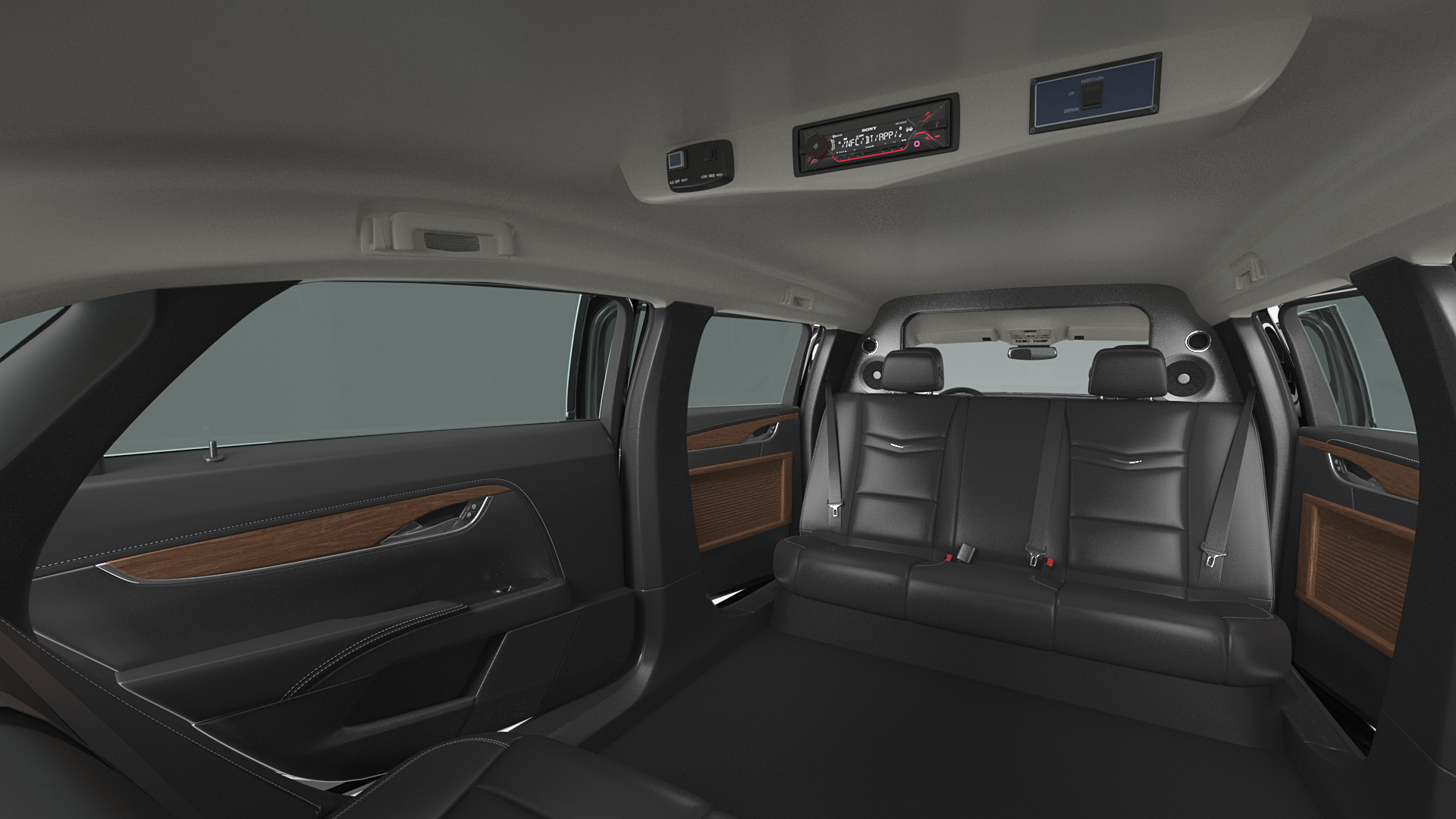 Cadillac SS 70 Stretch Limousine Rigged 3D model