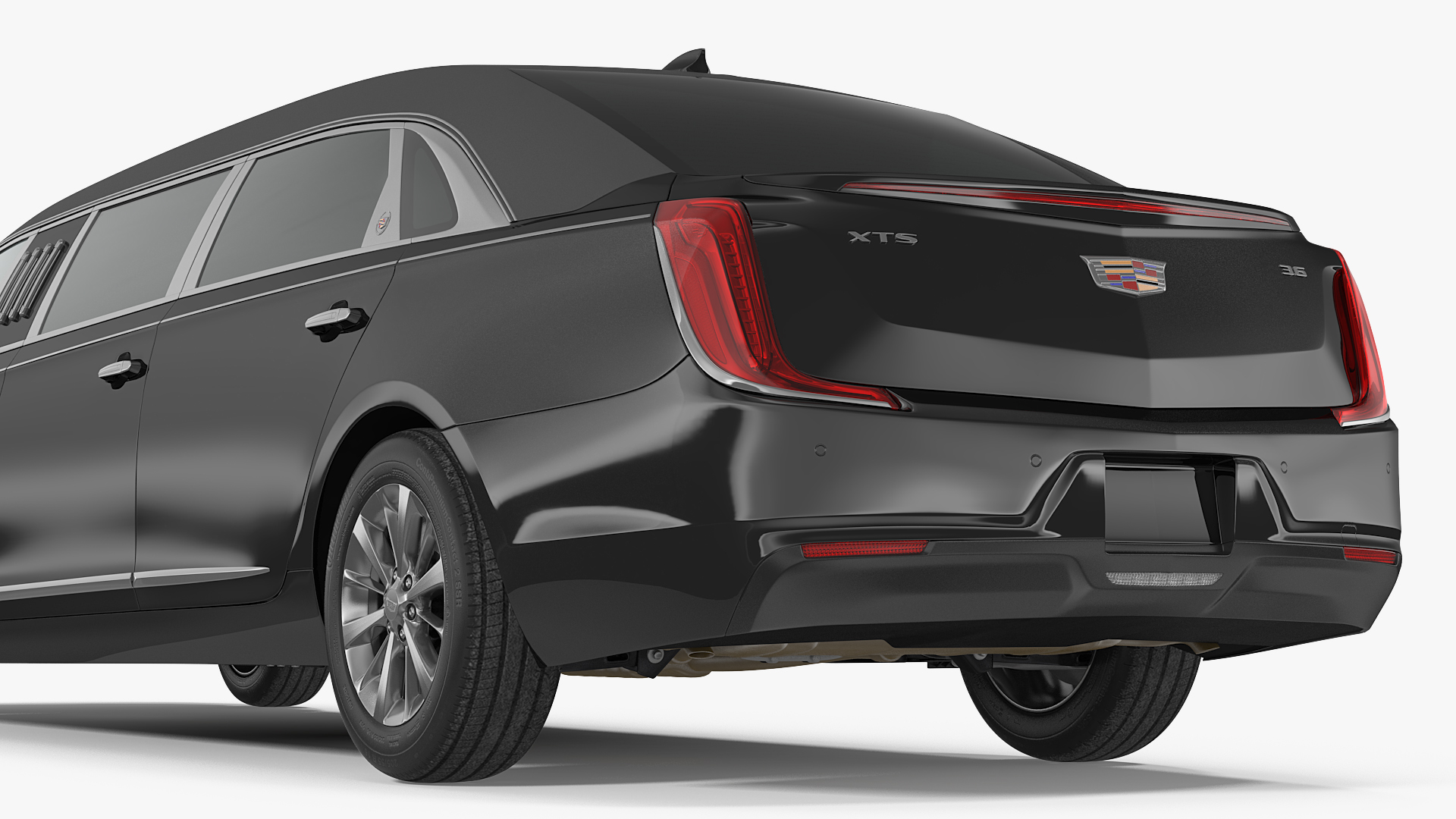 Cadillac SS 70 Stretch Limousine Rigged 3D model