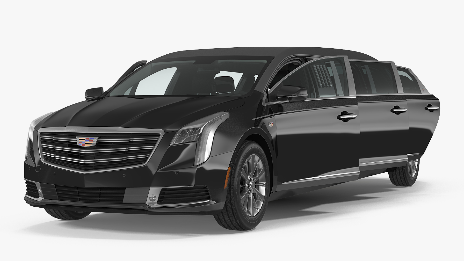 Cadillac SS 70 Stretch Limousine Rigged 3D model