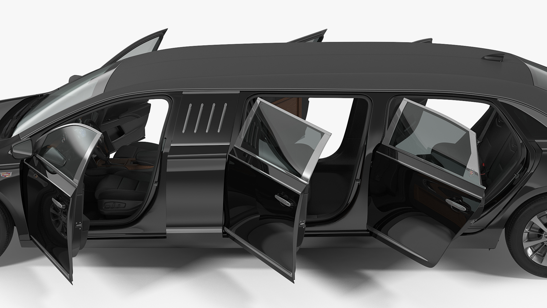 Cadillac SS 70 Stretch Limousine Rigged 3D model