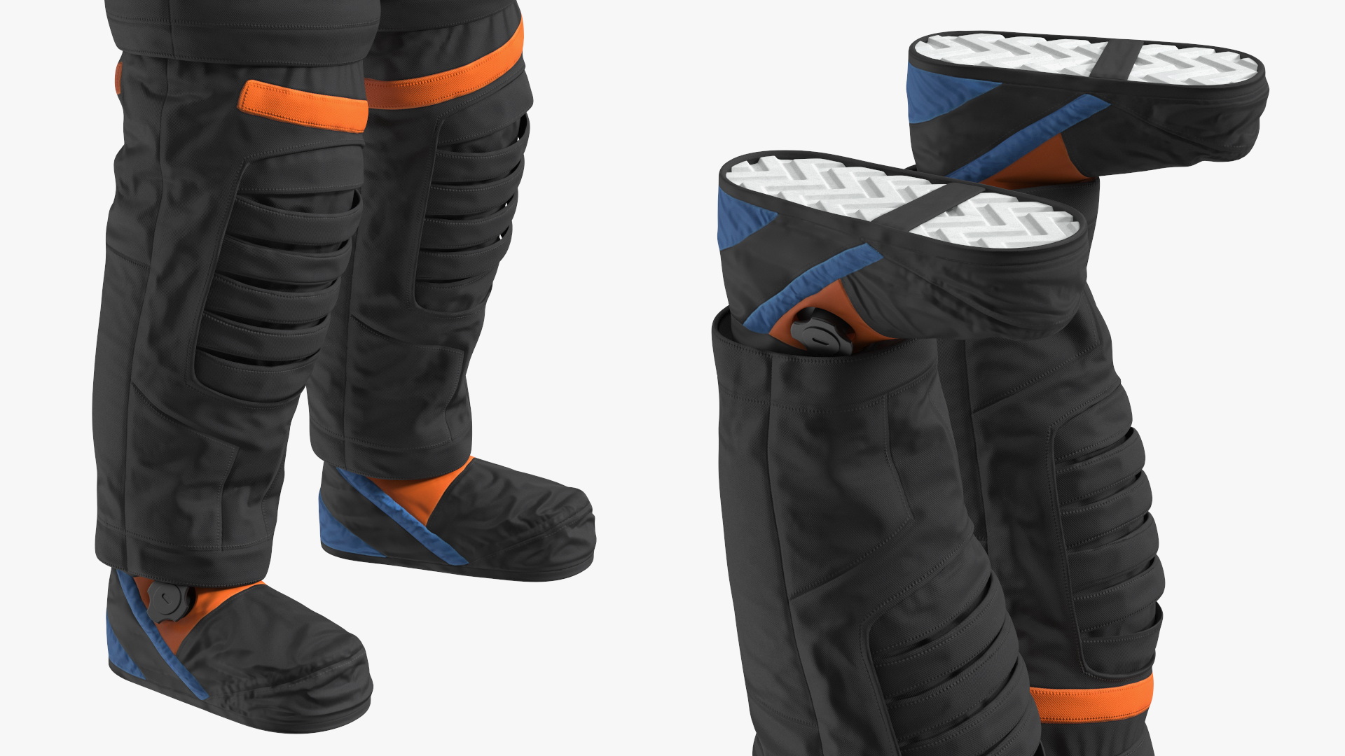 Astronaut in NASA Axiom Spacesuit A-pose Fur 3D model