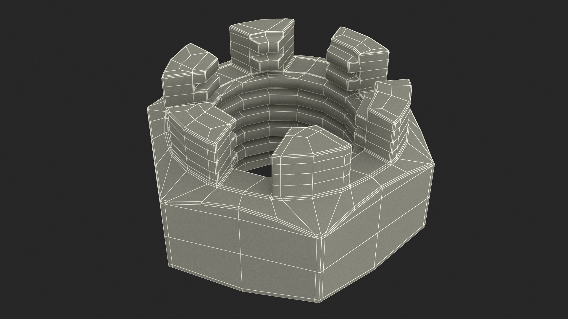Brass Nuts Kit 3D model