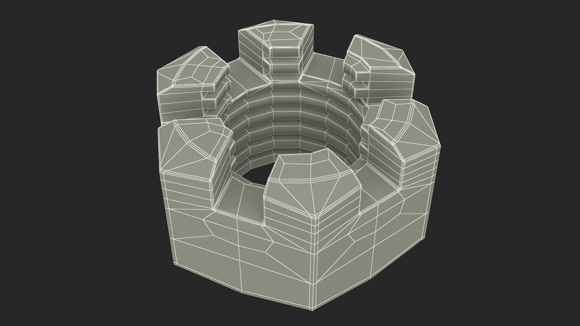 Brass Nuts Kit 3D model