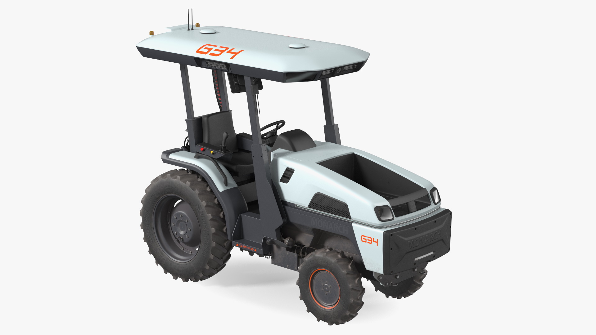 3D Monarch Self Driving Electric Tractor Dusty model