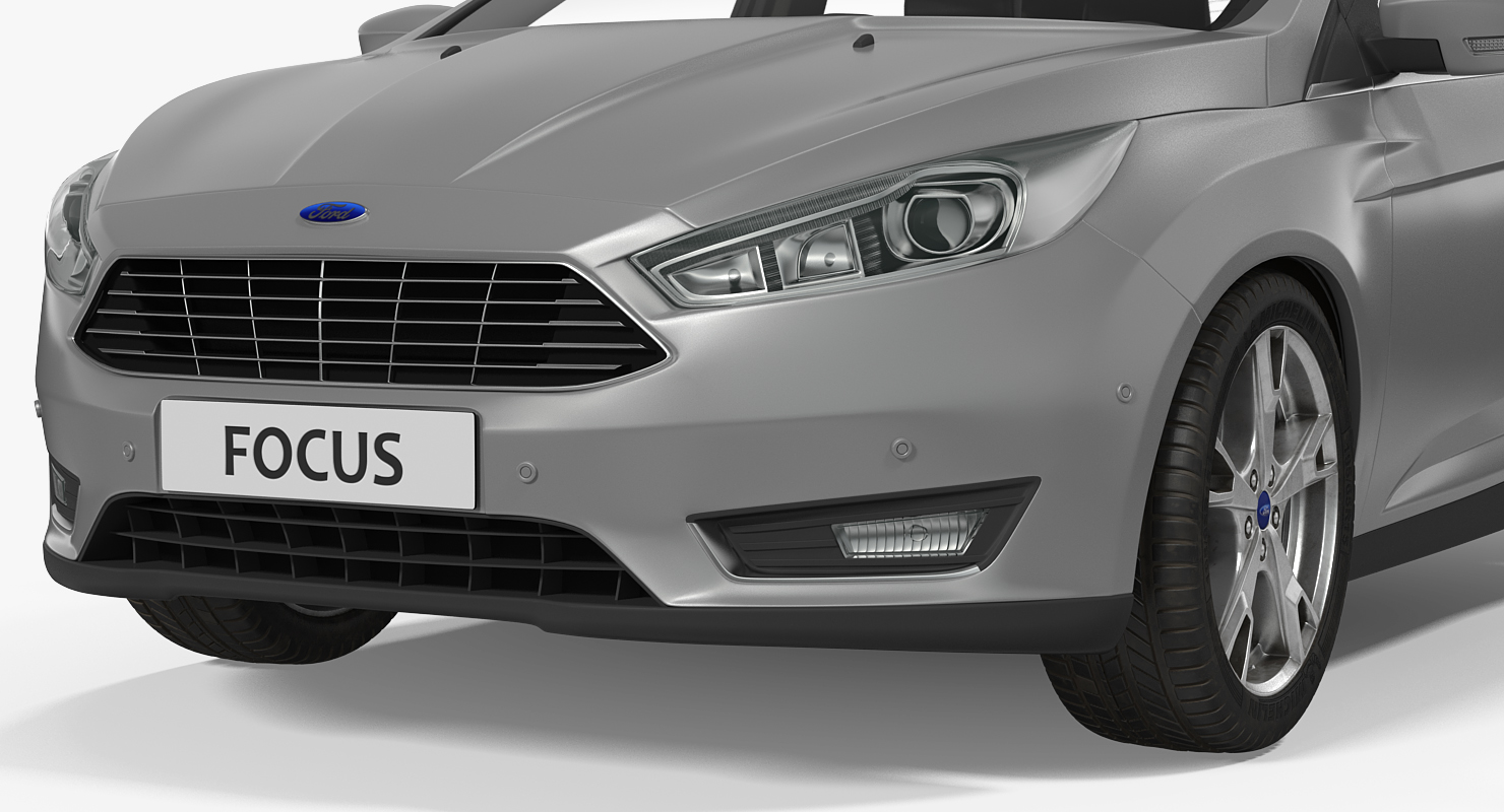 3D Ford Focus Hatchback 2015 Simple Interior