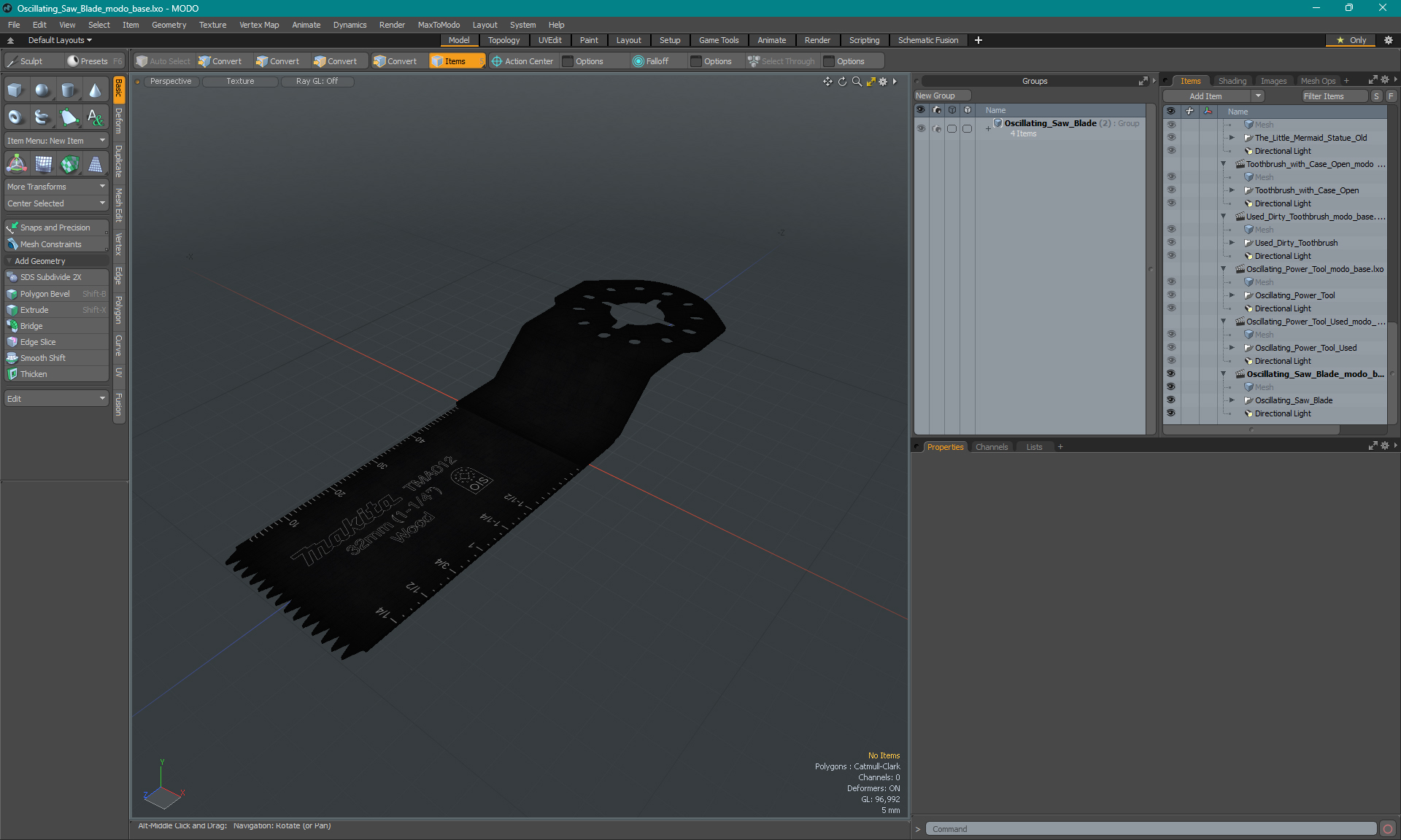 3D Oscillating Saw Blade