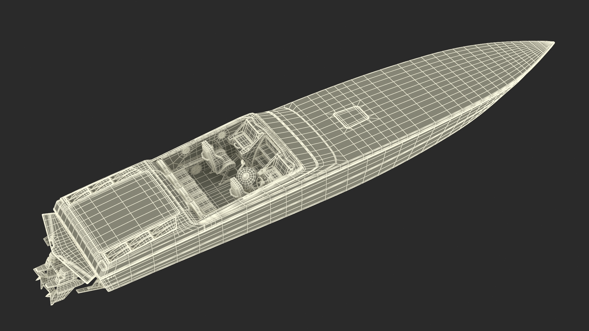 3D Yacht With Woman Beachwear