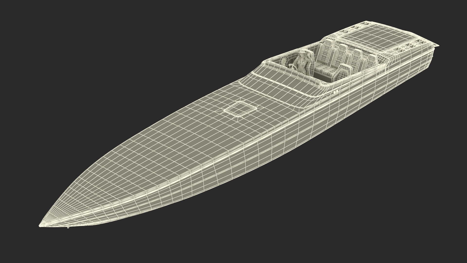 3D Yacht With Woman Beachwear