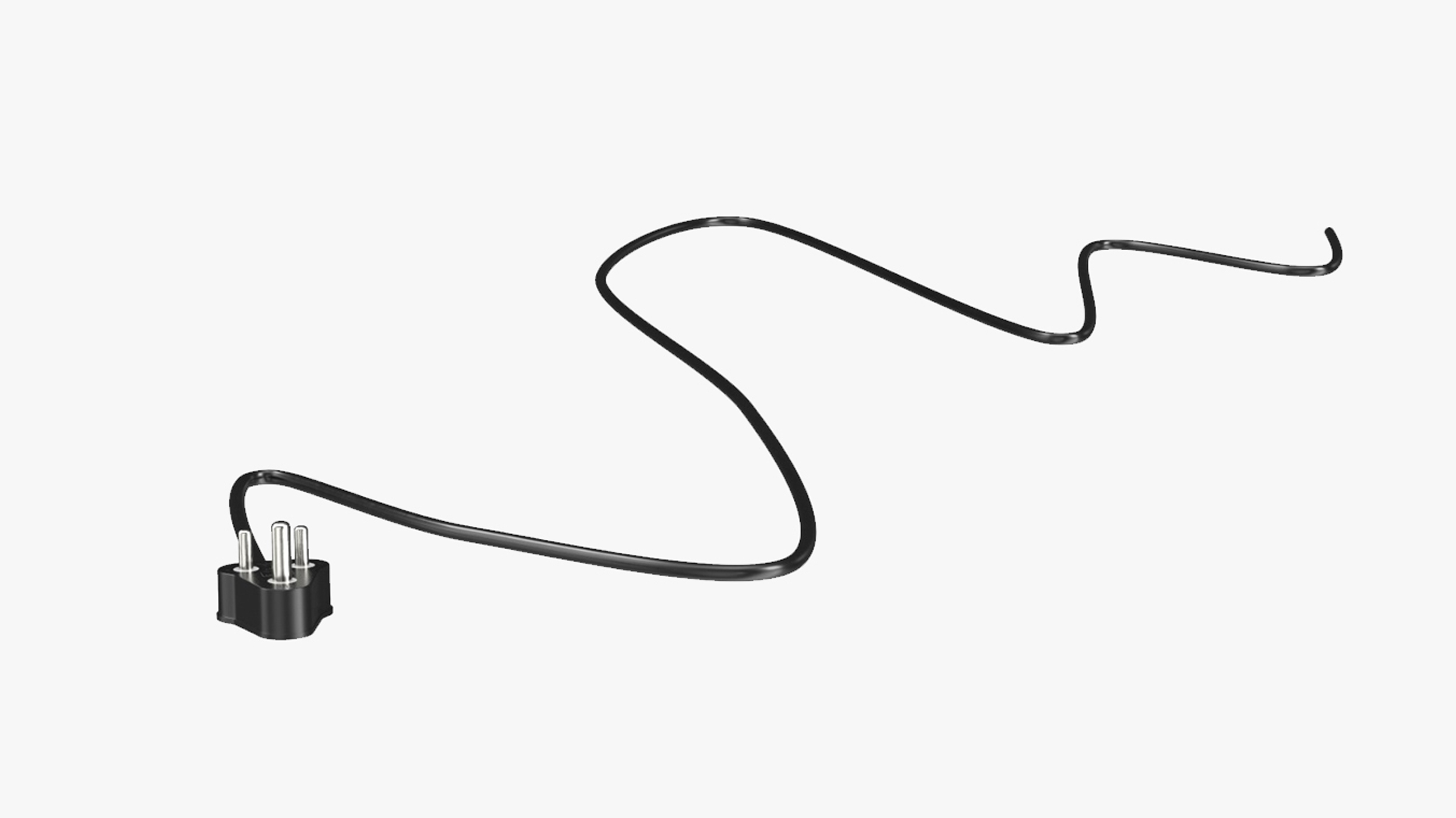 3D model Type D Electric Plug Grounded Rigged for Maya