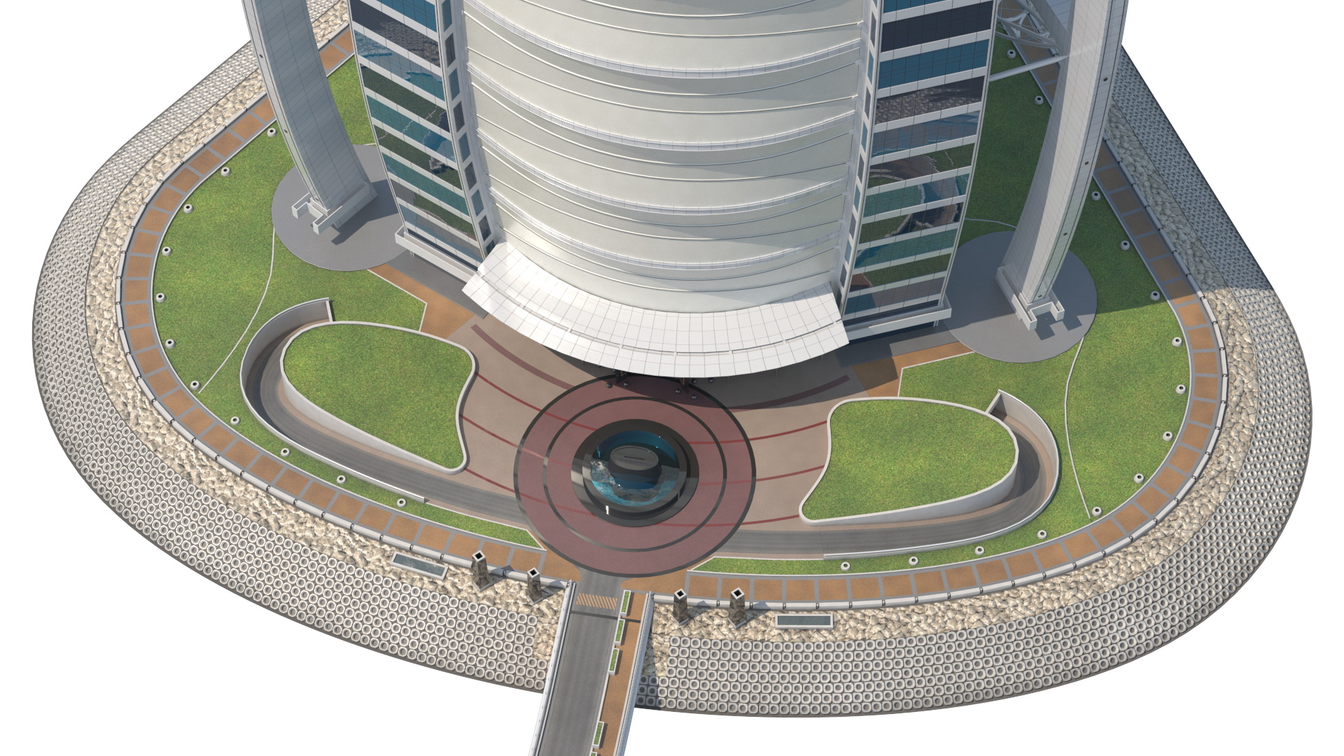 Burj Al Arab Luxury Hotel Fur 3D model