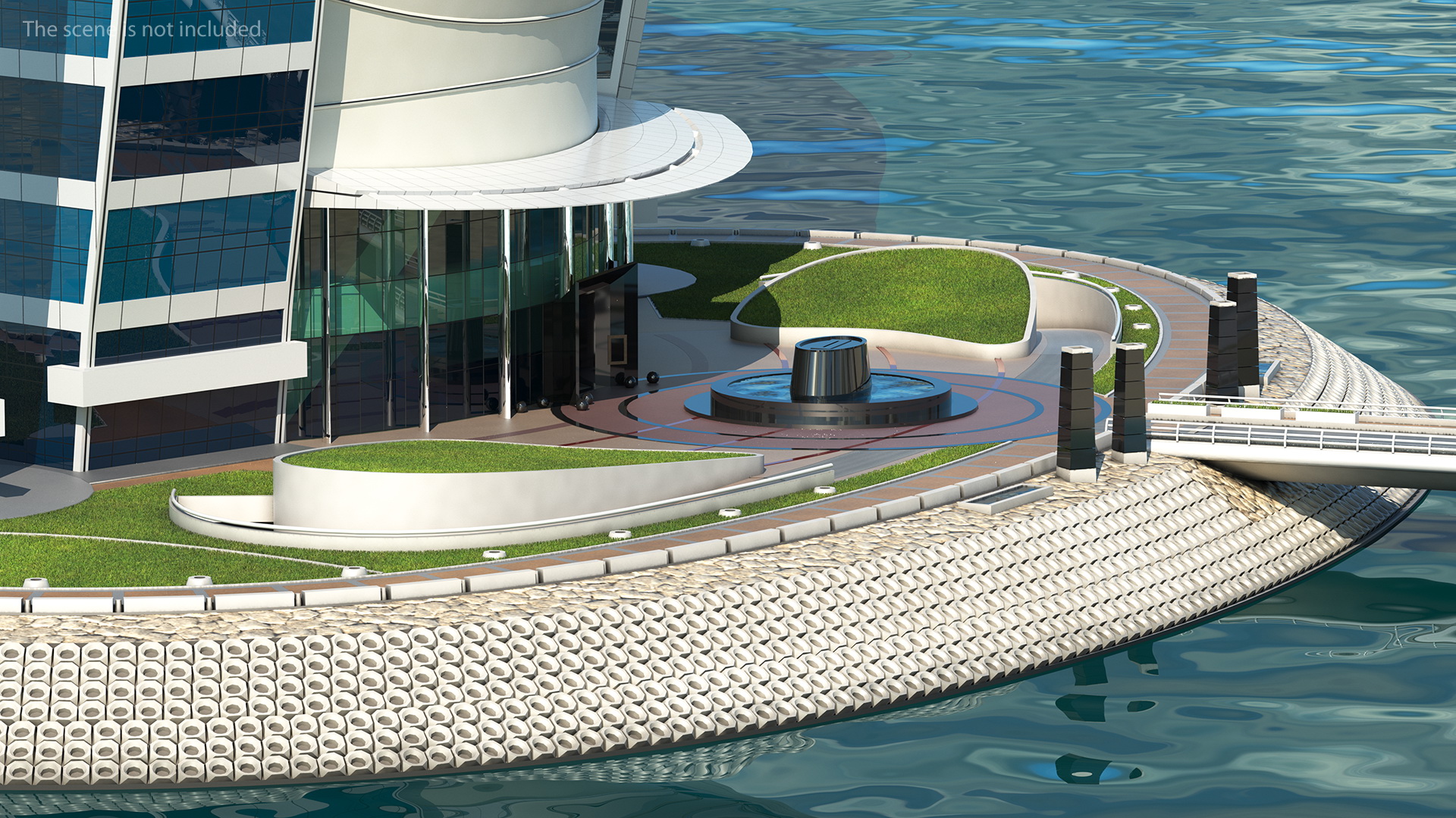 Burj Al Arab Luxury Hotel Fur 3D model