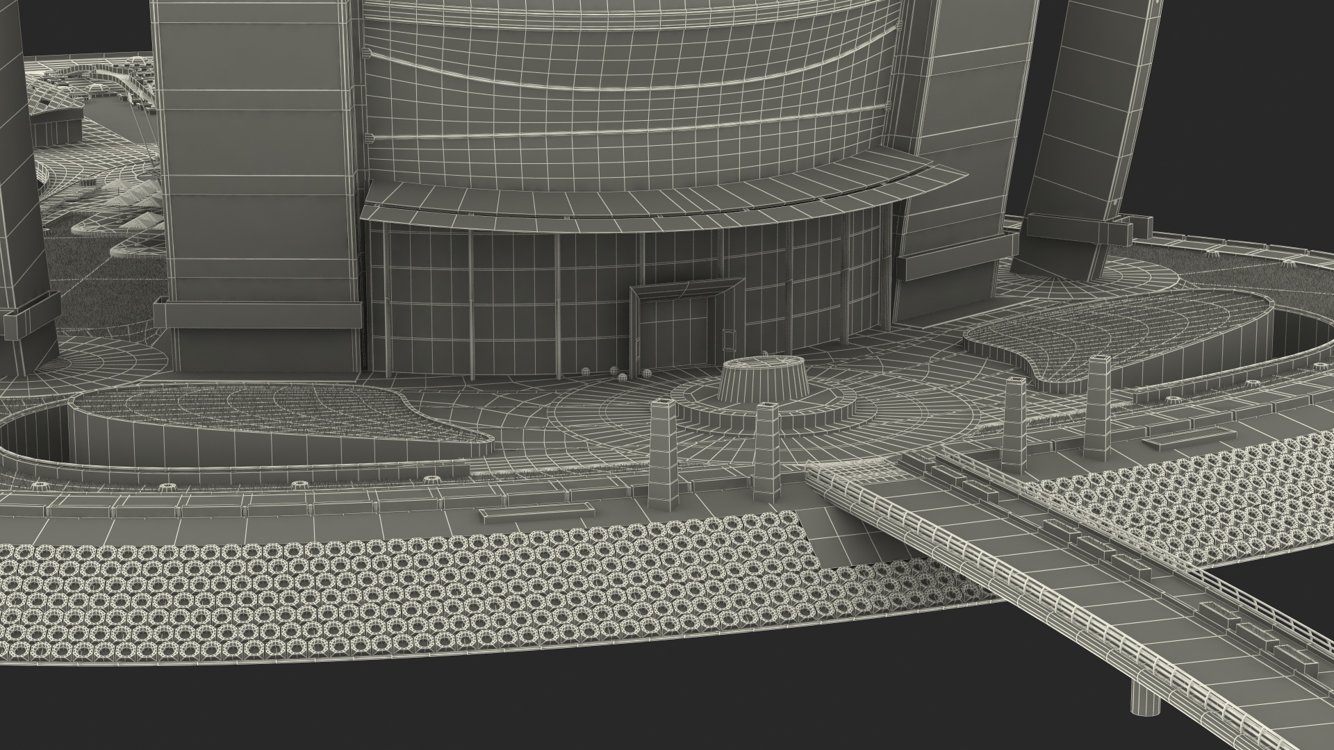 Burj Al Arab Luxury Hotel Fur 3D model