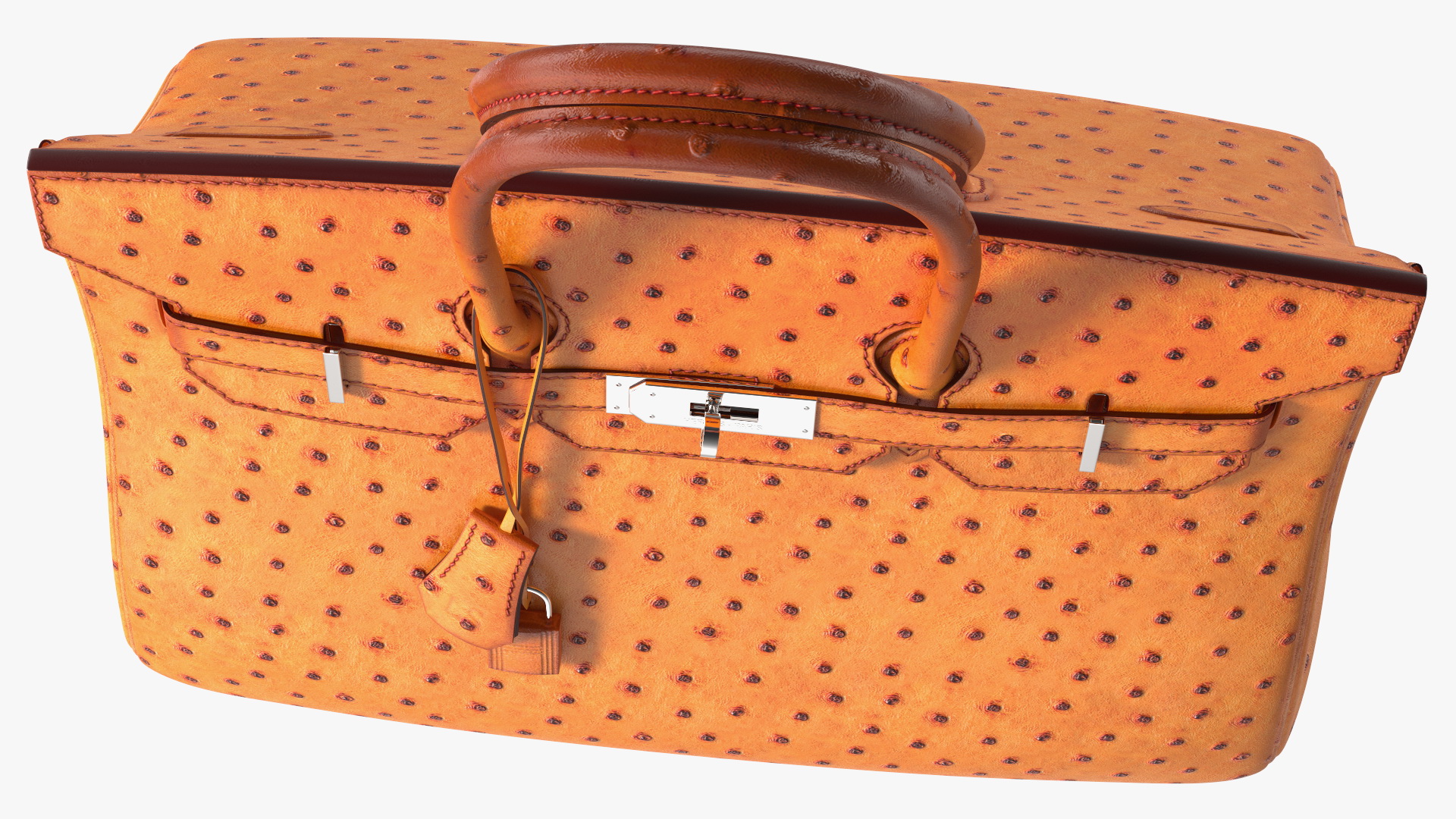 3D model Hermes Birkin Bag Ostrich