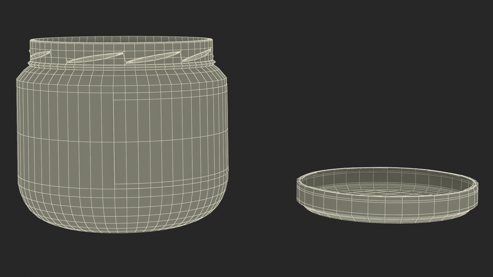 3D model Glass Jar Candle ReStory Open with Cover