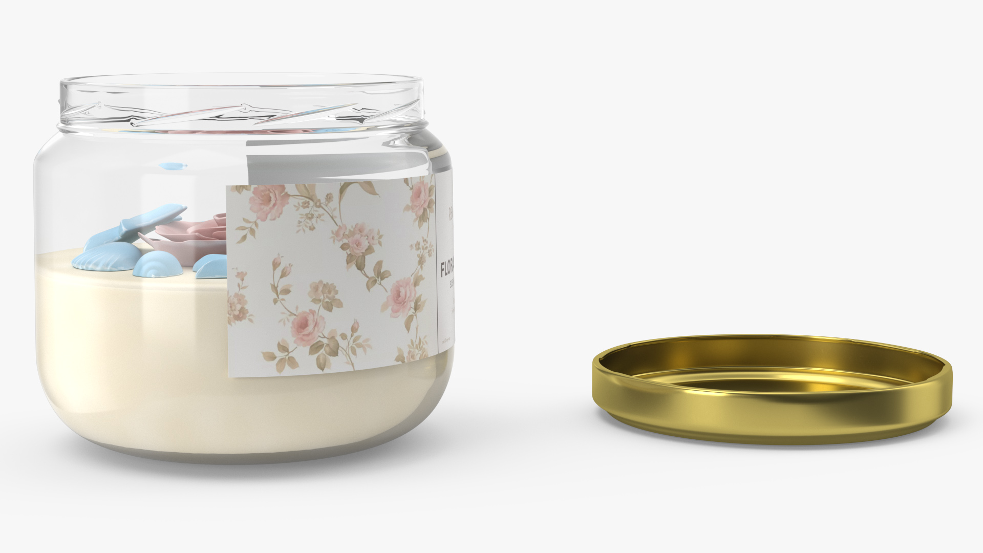 3D model Glass Jar Candle ReStory Open with Cover