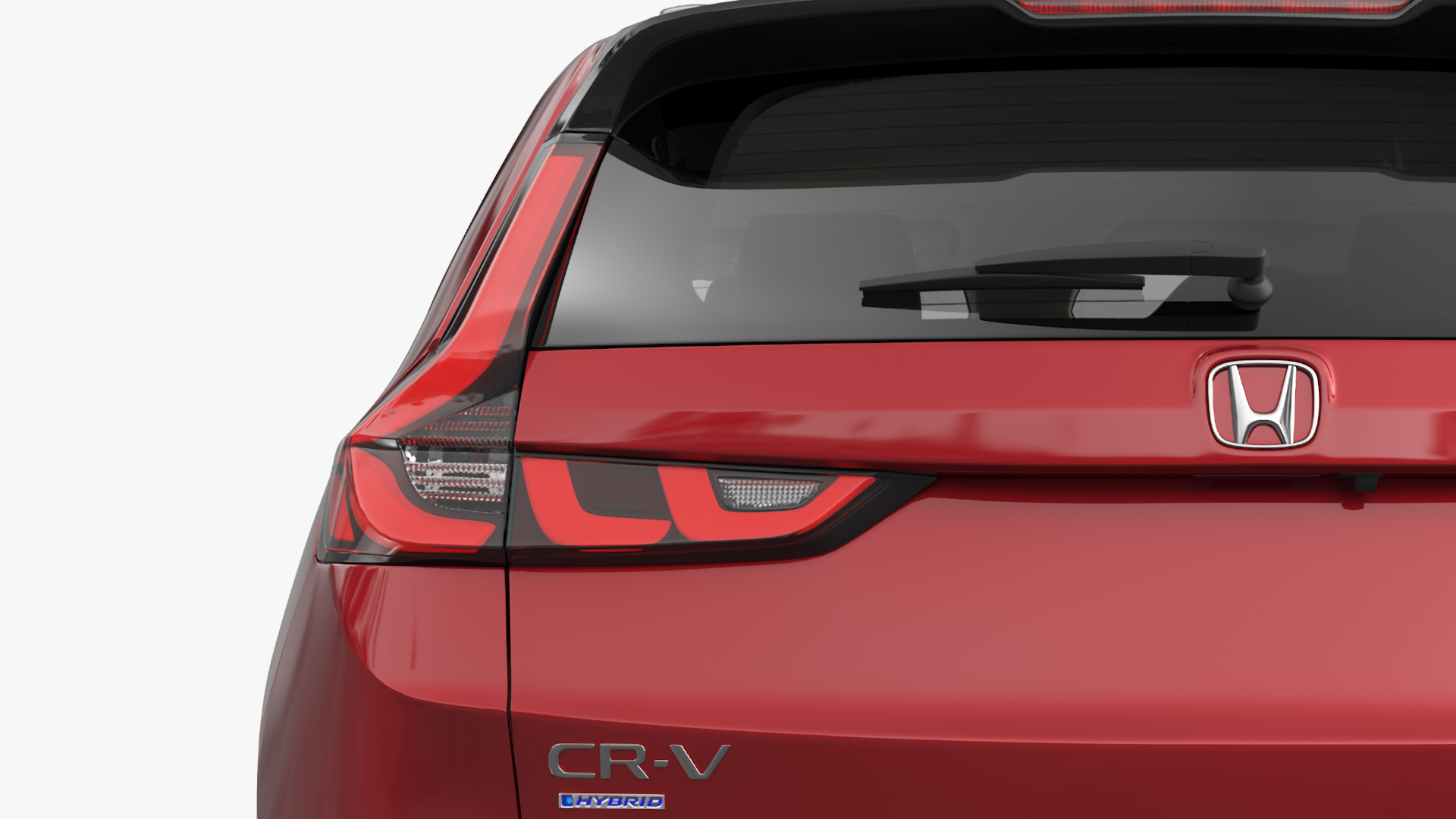 3D model 2025 Honda CR-V Red Rigged for Maya