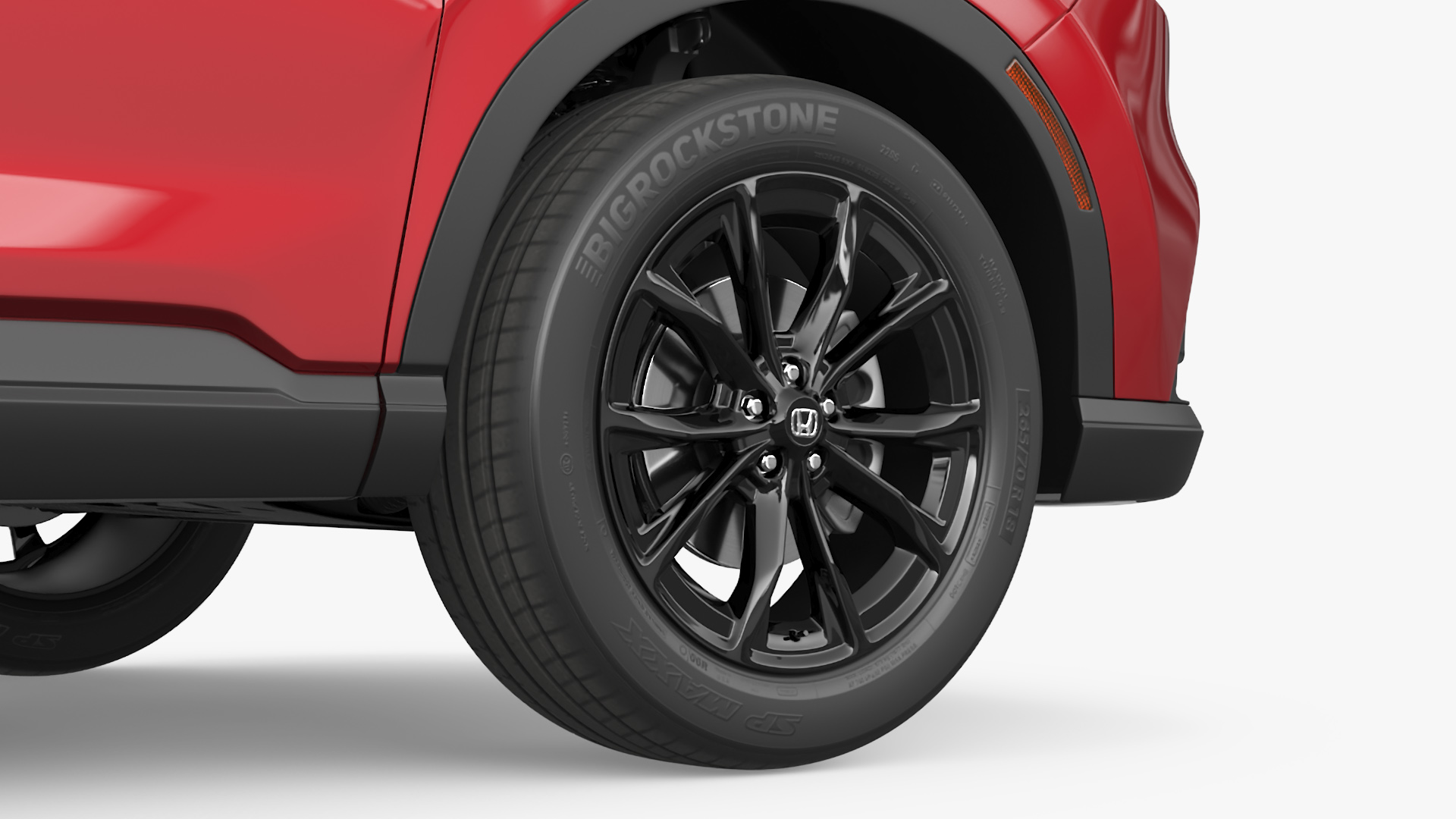 3D model 2025 Honda CR-V Red Rigged for Maya
