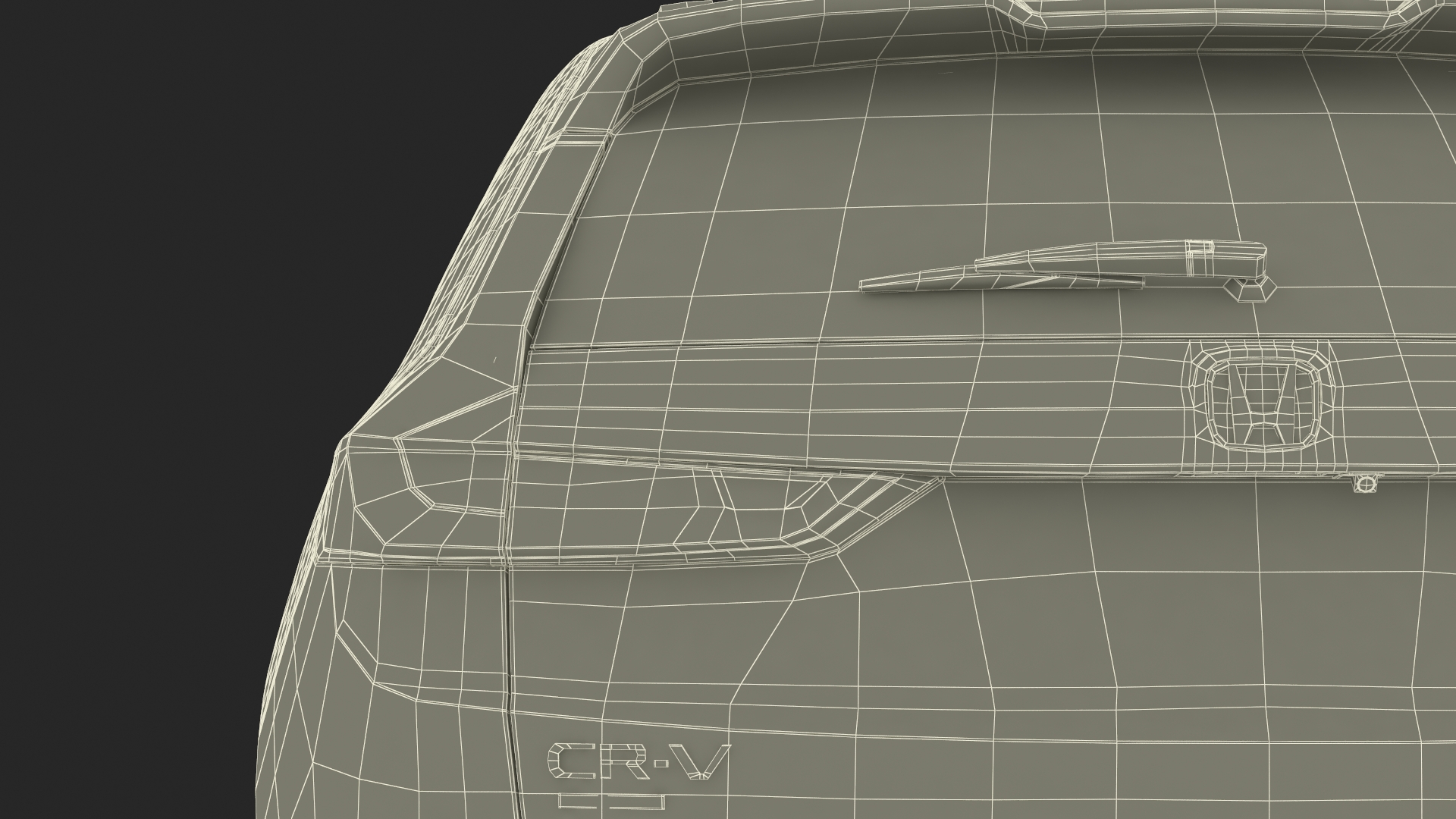 3D model 2025 Honda CR-V Red Rigged for Maya