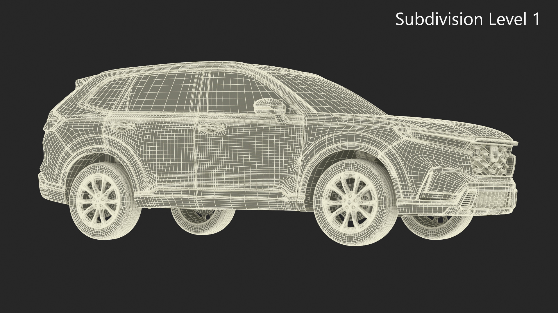 3D model 2025 Honda CR-V Red Rigged for Maya