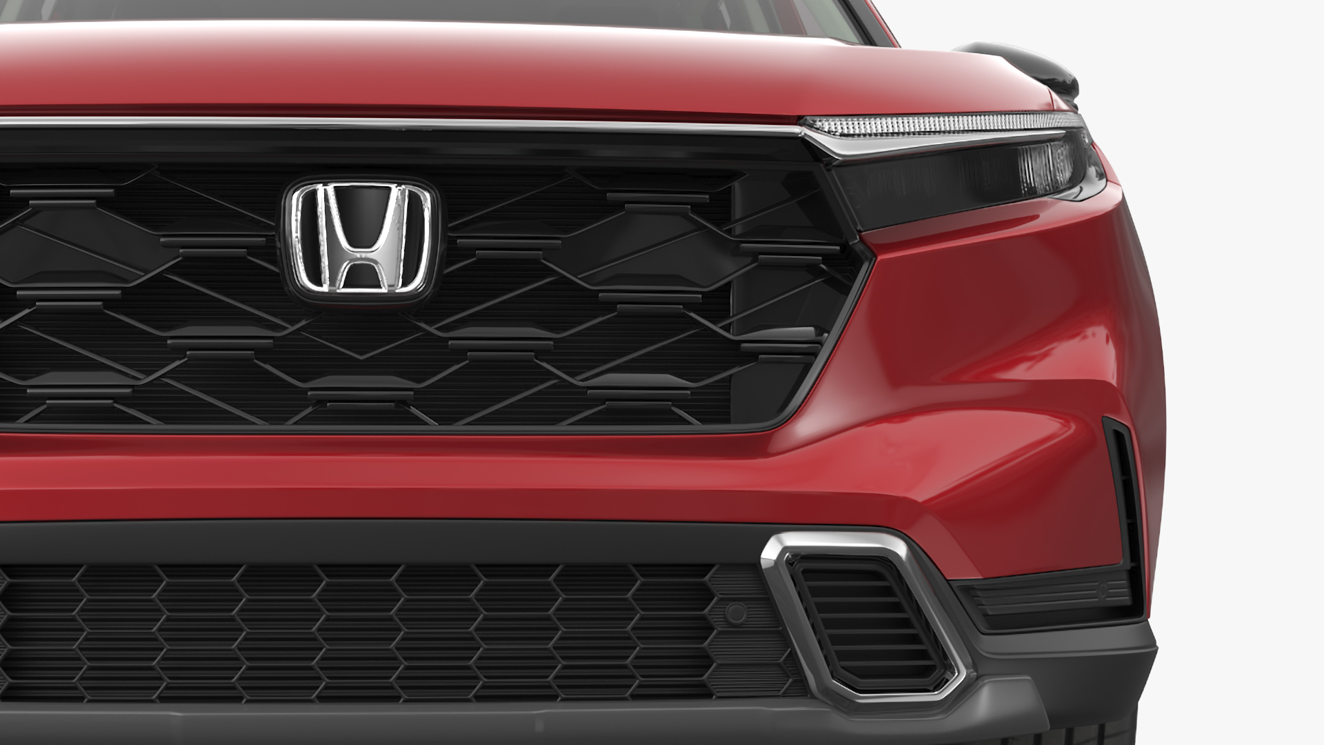 3D model 2025 Honda CR-V Red Rigged for Maya