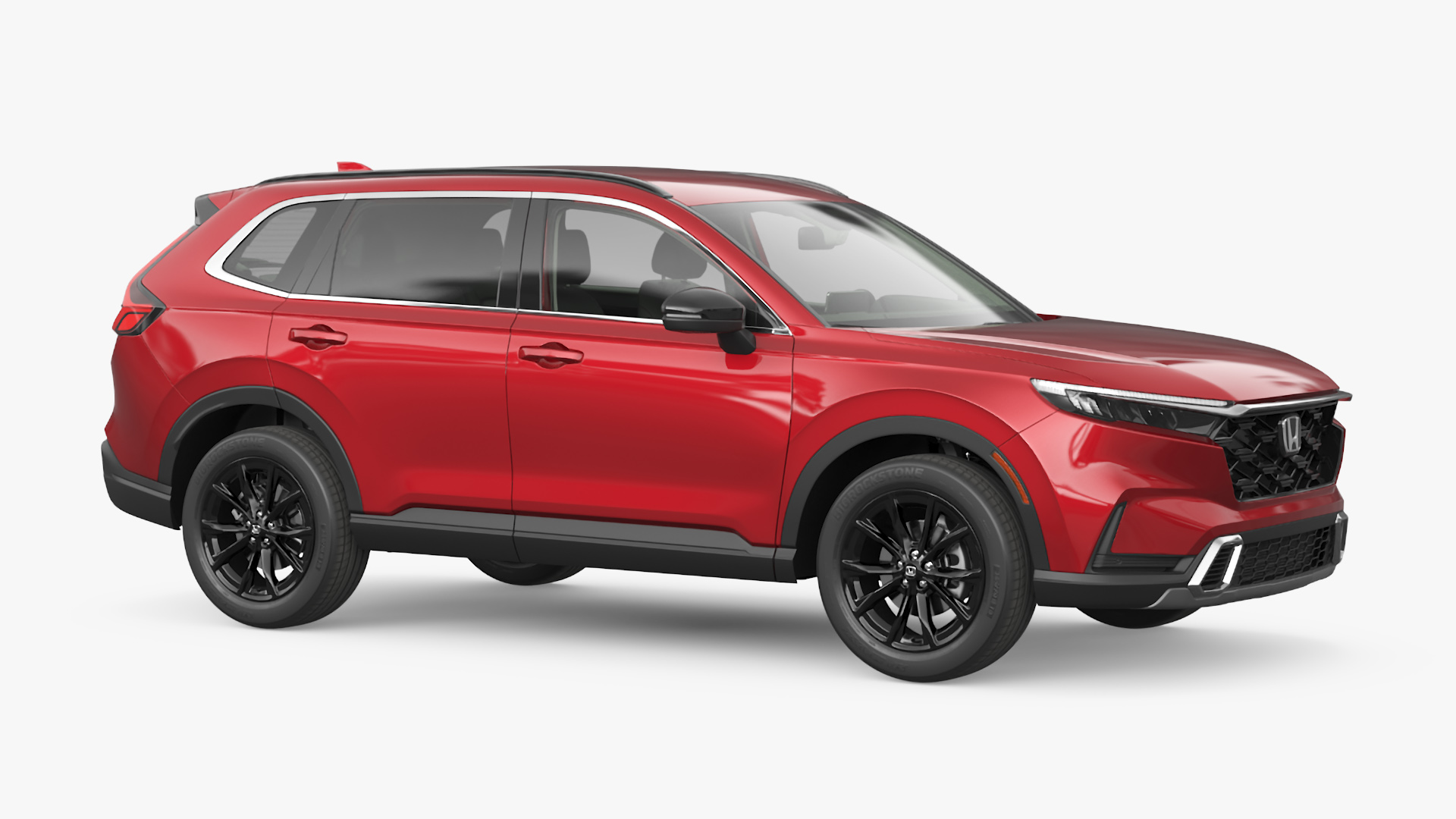 3D model 2025 Honda CR-V Red Rigged for Maya