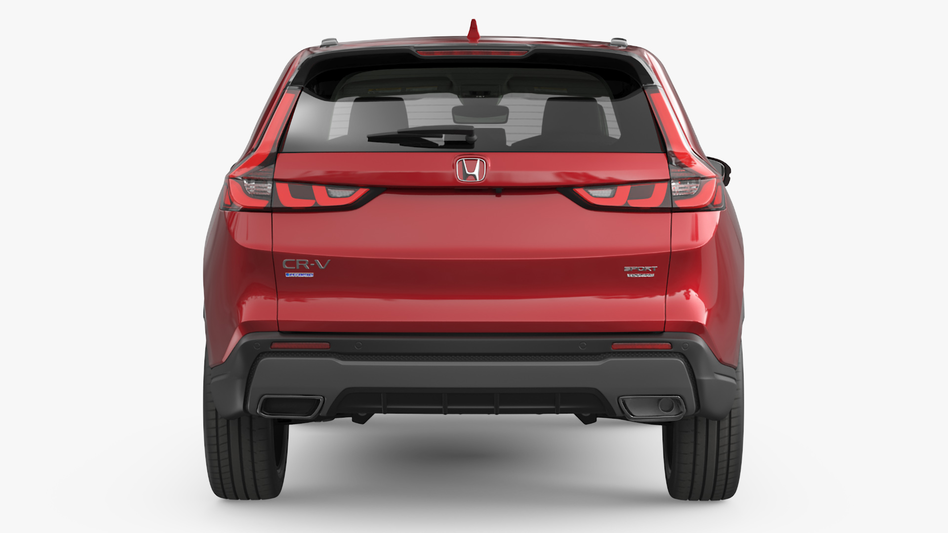 3D model 2025 Honda CR-V Red Rigged for Maya