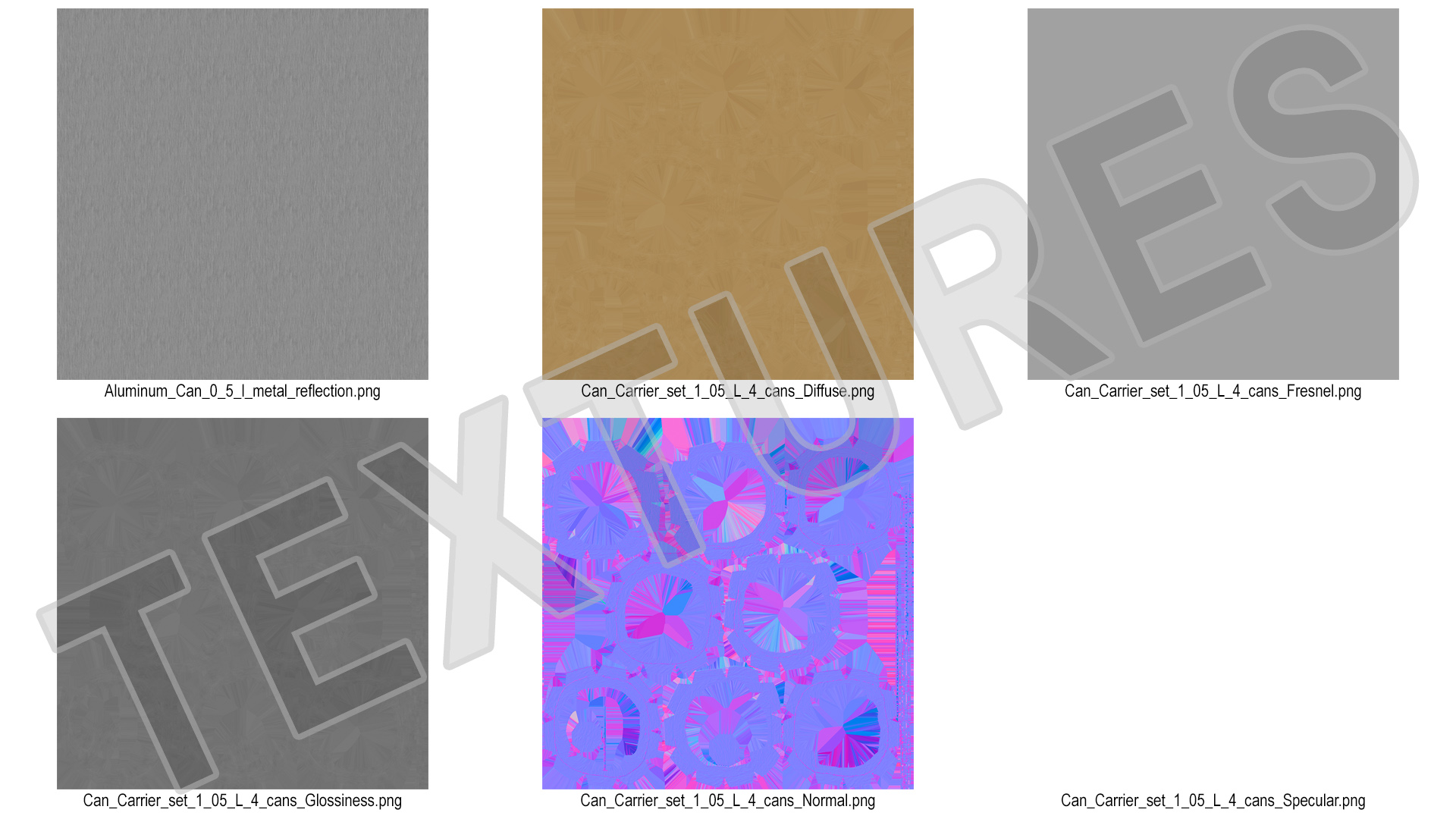 3D 4 Pack Cardboard Large Can Holder model