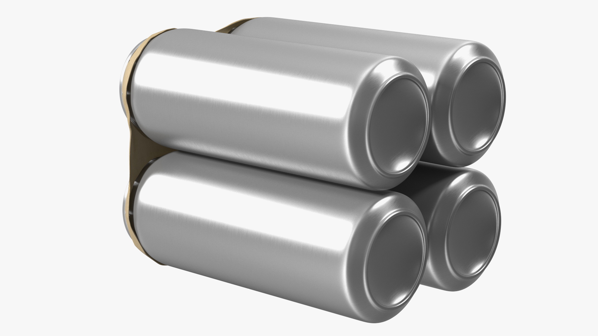 3D 4 Pack Cardboard Large Can Holder model