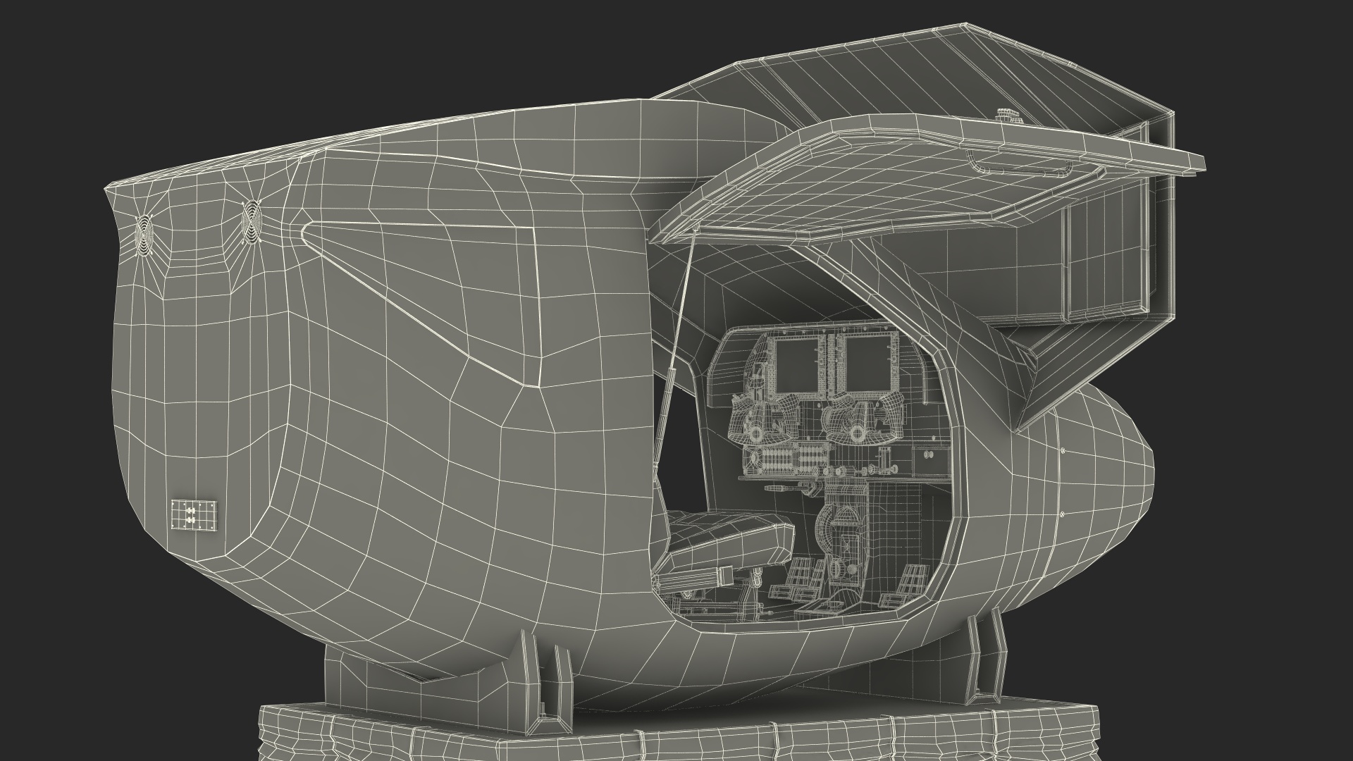Flight Simulator Rigged for Cinema 4D 3D