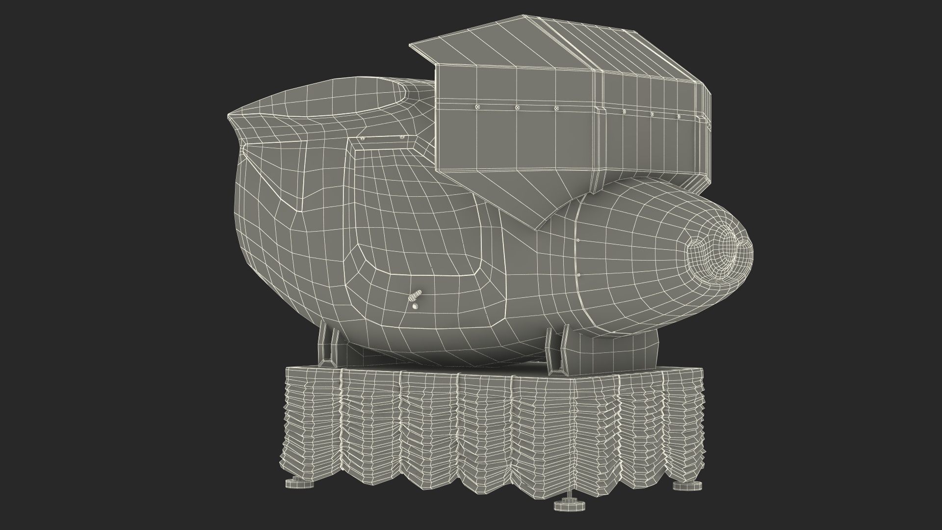 Flight Simulator Rigged for Cinema 4D 3D