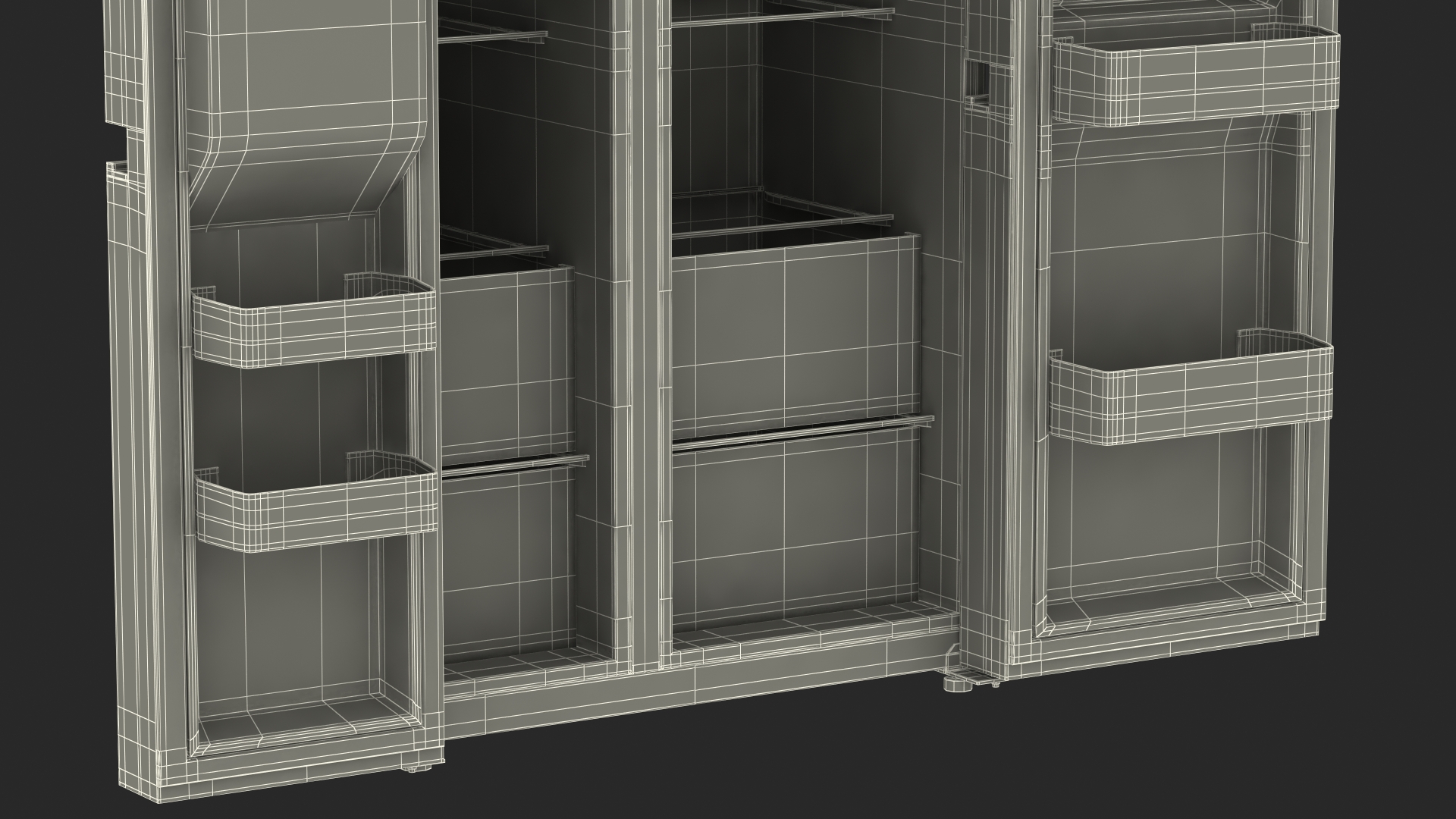 Refrigerator LG 27 Side-By-Side InstaView White 3D