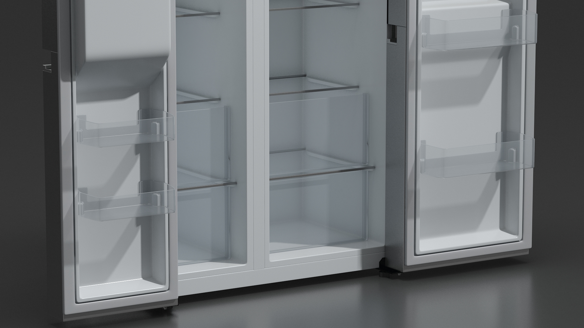 Refrigerator LG 27 Side-By-Side InstaView White 3D