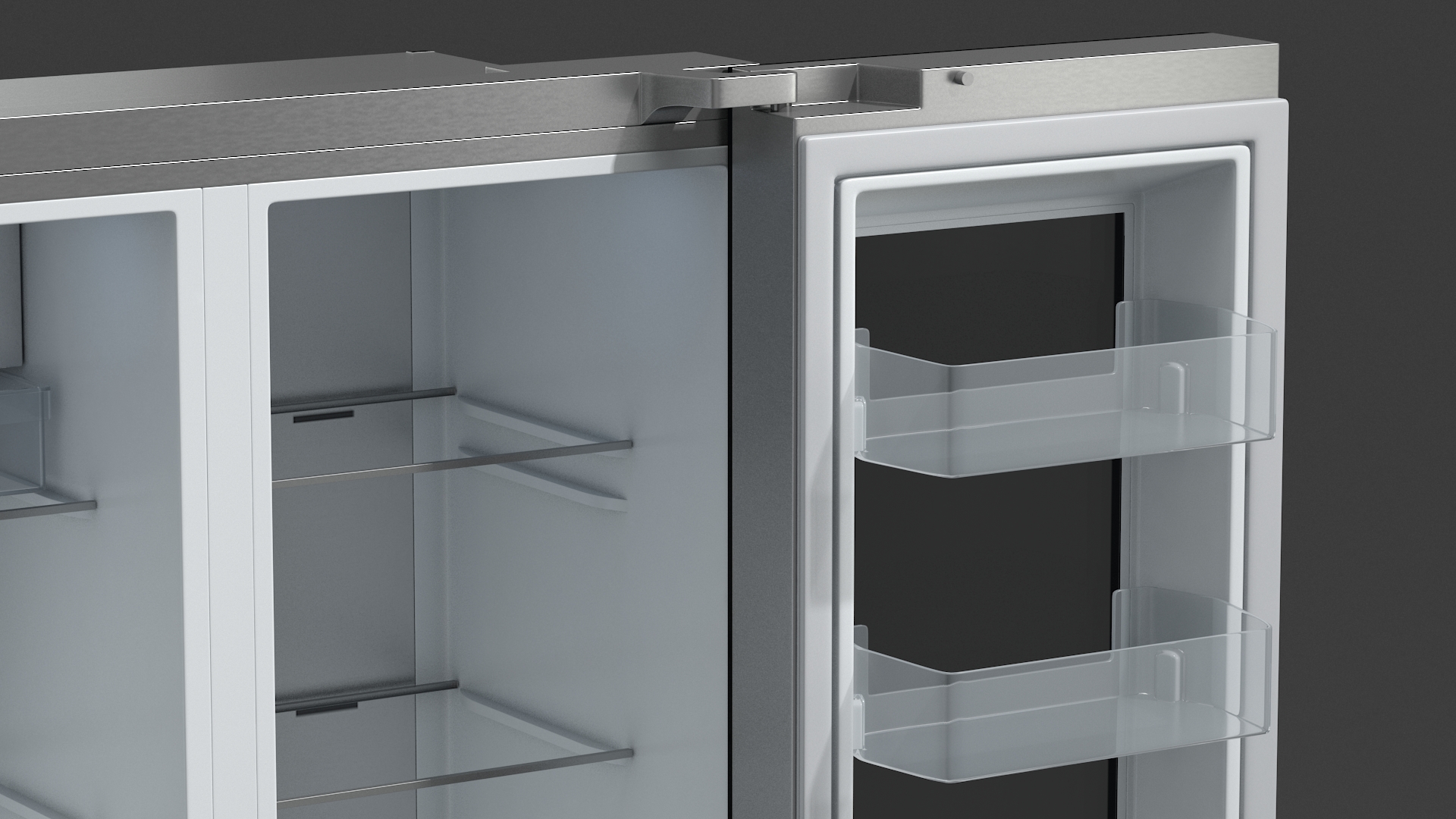 Refrigerator LG 27 Side-By-Side InstaView White 3D