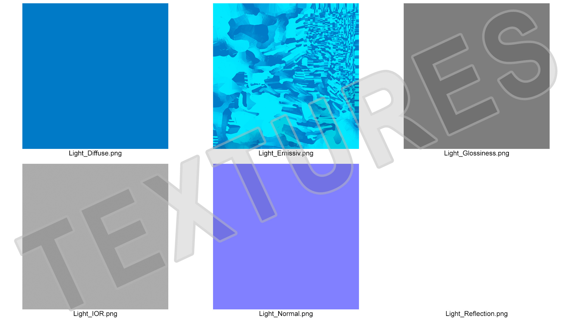 3D Electronic Fingerprint Blue Light model