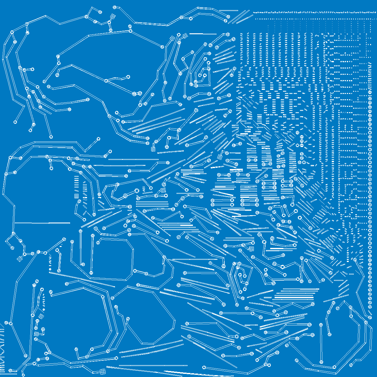 3D Electronic Fingerprint Blue Light model