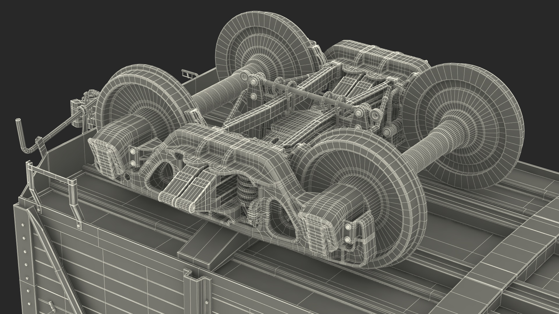 3D Cargo Wagon Blue
