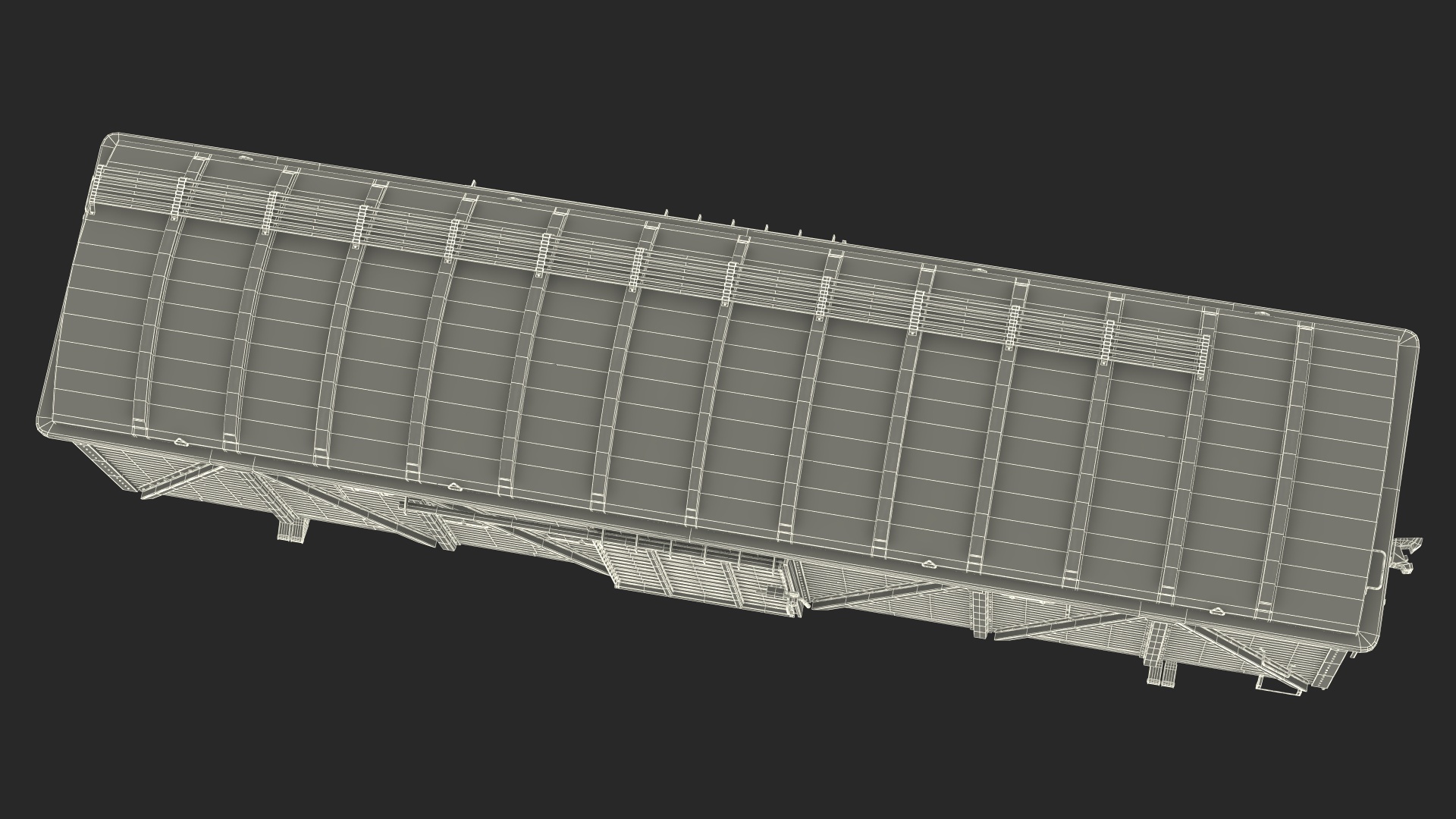 3D Cargo Wagon Blue
